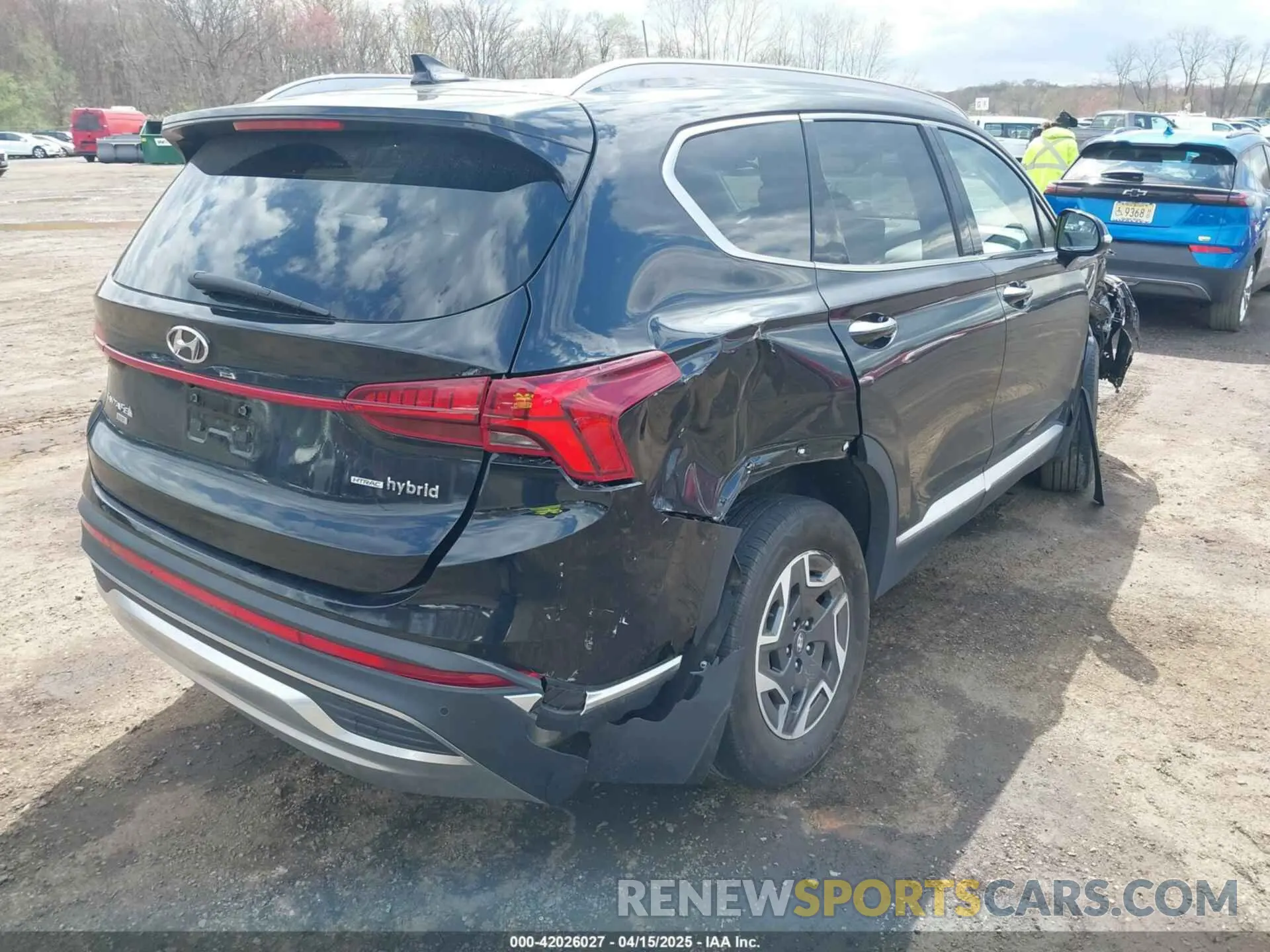 17 fotografías del automóvil dañado KM8S2DA14NU057895 HYUNDAI SANTA FE HYBRID 2022