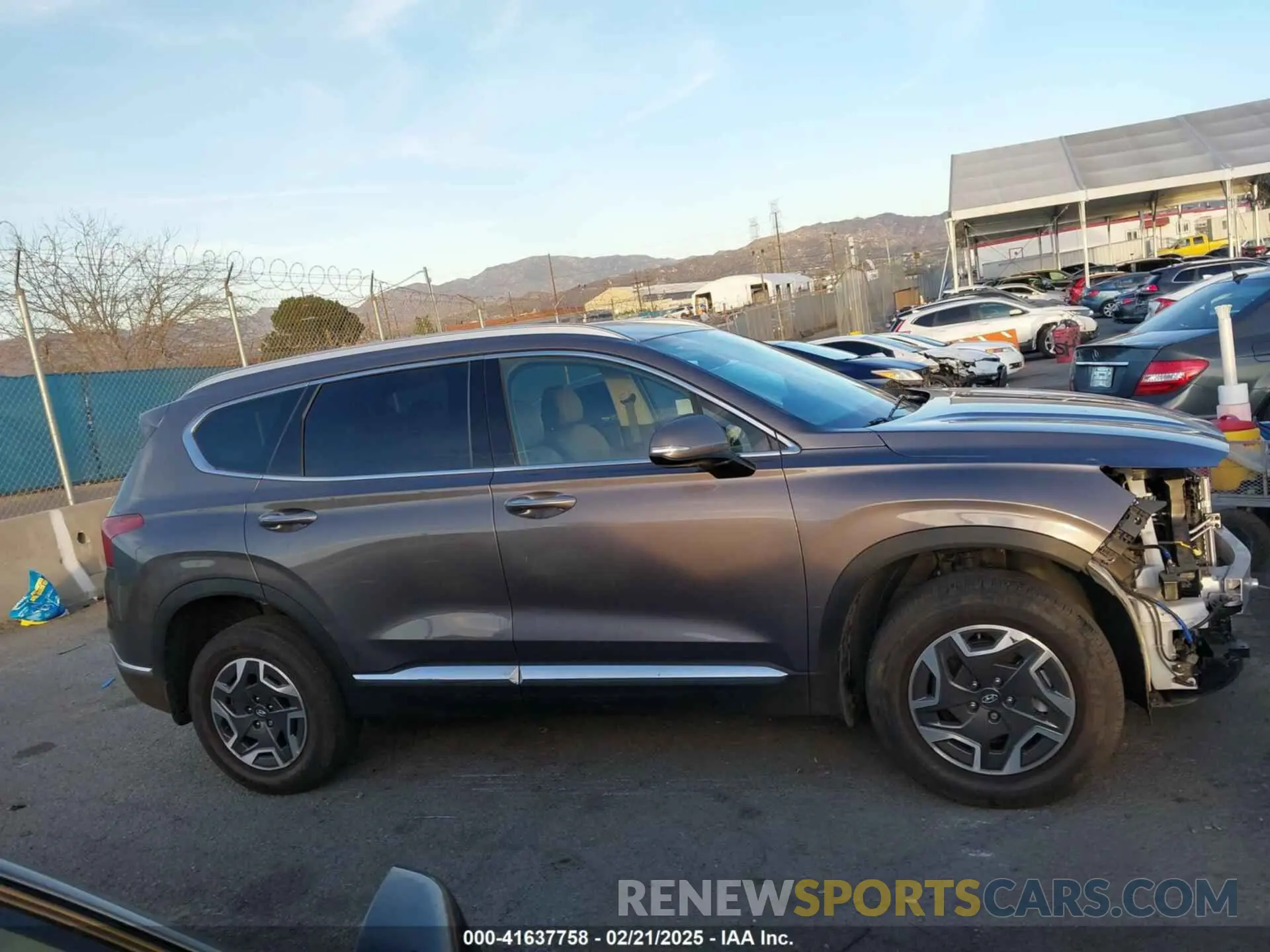 14 fotografías del automóvil dañado KM8S2DA15NU058957 HYUNDAI SANTA FE HYBRID 2022
