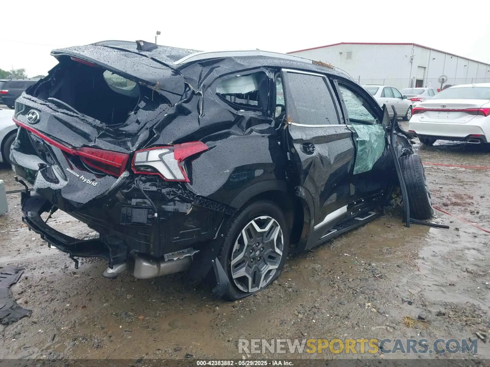 4 fotografías del automóvil dañado KM8S3DA14NU039751 HYUNDAI SANTA FE HYBRID 2022