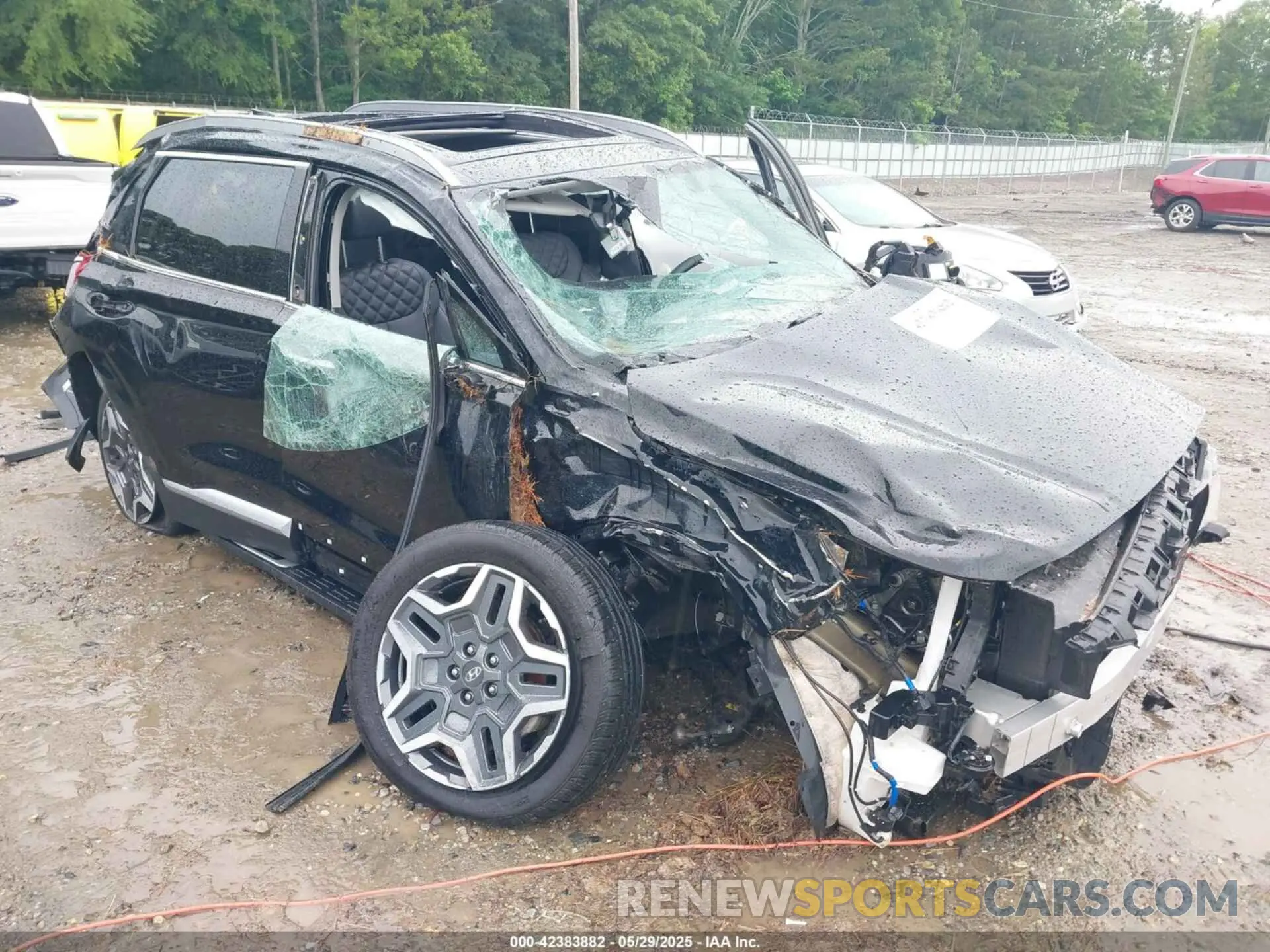 6 fotografías del automóvil dañado KM8S3DA14NU039751 HYUNDAI SANTA FE HYBRID 2022