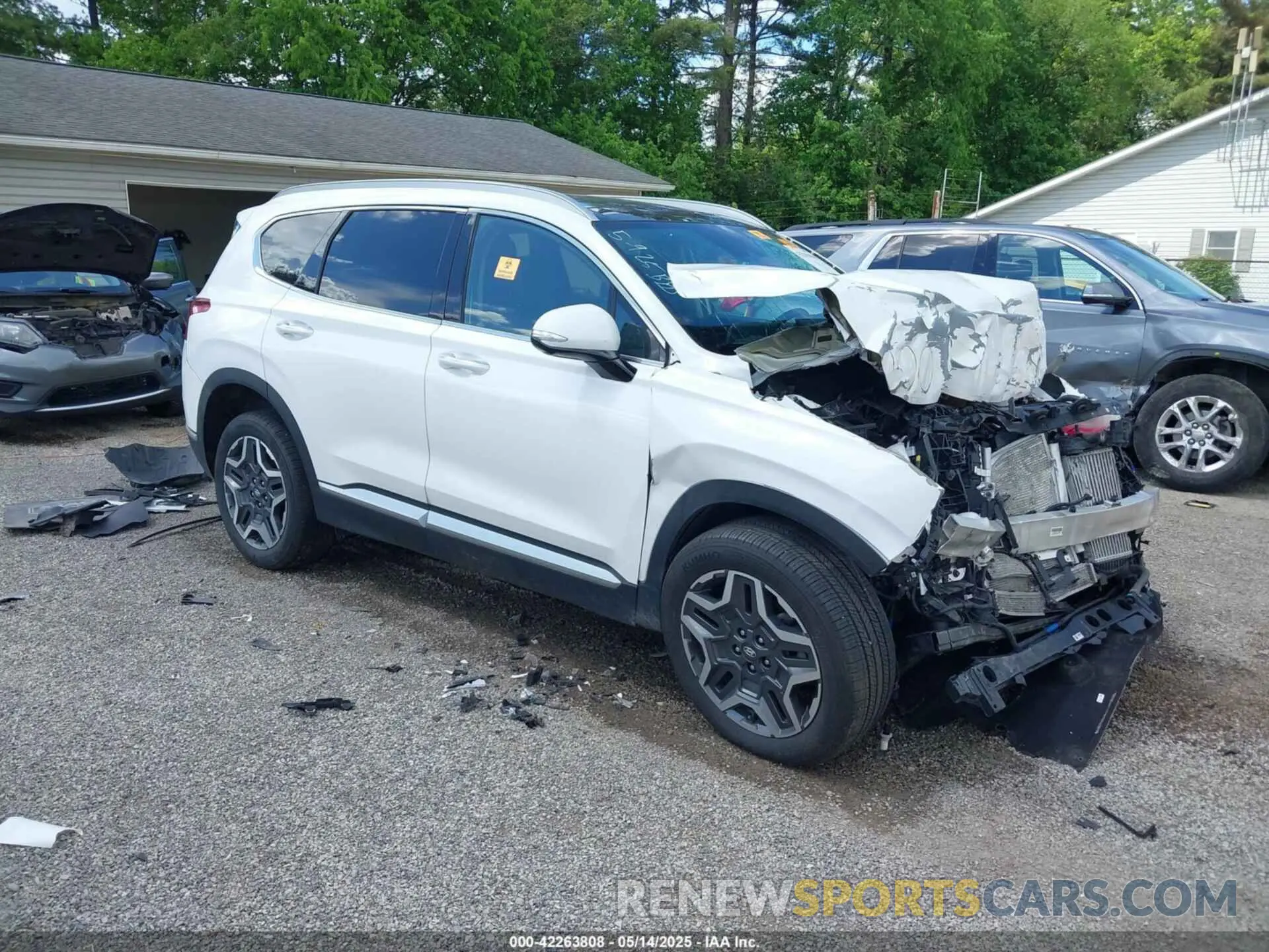 1 fotografías del automóvil dañado KM8S5DA11NU016356 HYUNDAI SANTA FE HYBRID 2022
