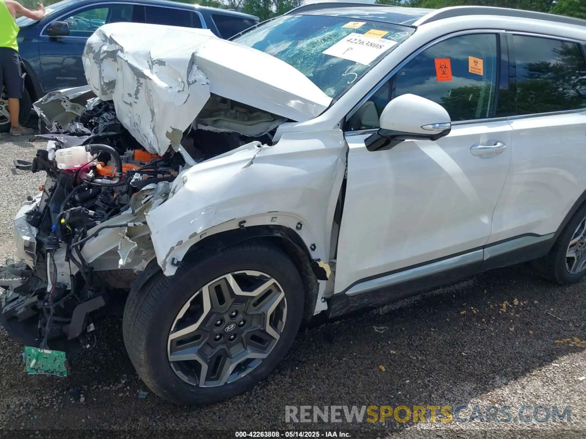 14 fotografías del automóvil dañado KM8S5DA11NU016356 HYUNDAI SANTA FE HYBRID 2022