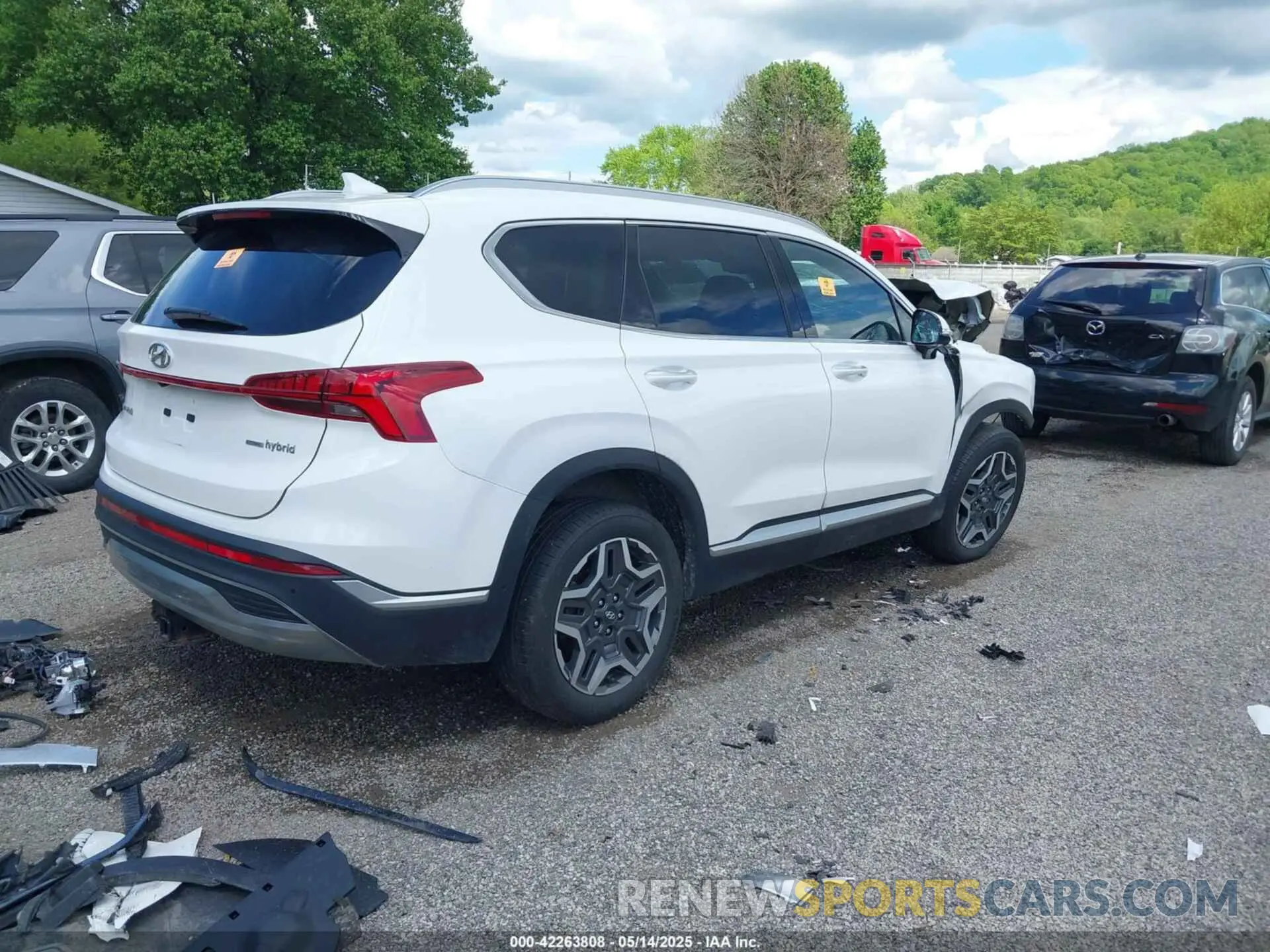 4 fotografías del automóvil dañado KM8S5DA11NU016356 HYUNDAI SANTA FE HYBRID 2022