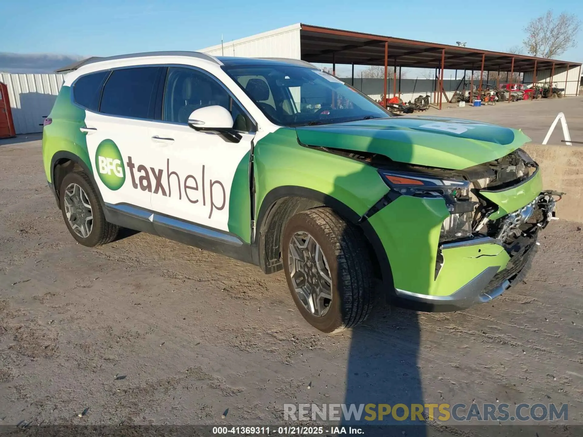 1 fotografías del automóvil dañado KM8S5DA16NU045691 HYUNDAI SANTA FE HYBRID 2022