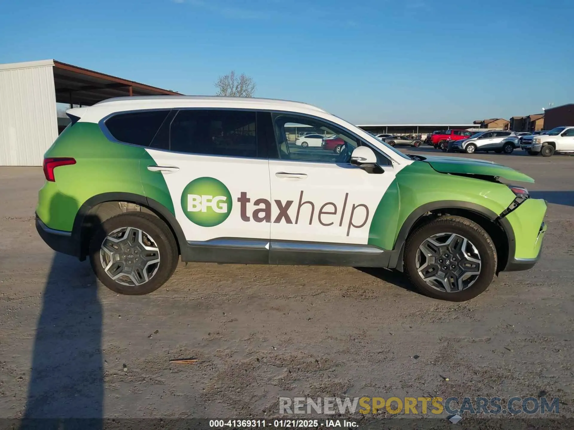 13 fotografías del automóvil dañado KM8S5DA16NU045691 HYUNDAI SANTA FE HYBRID 2022