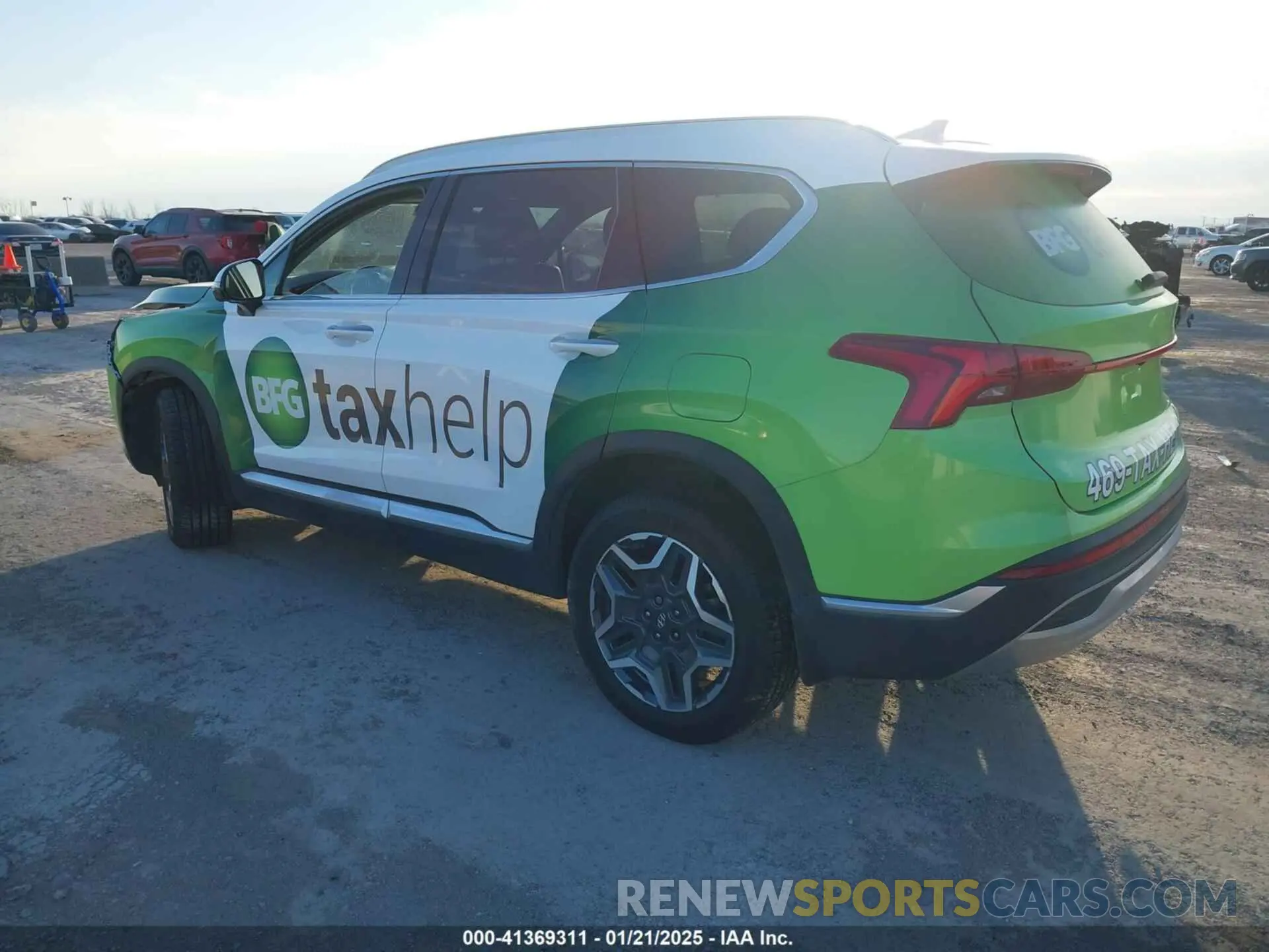 3 fotografías del automóvil dañado KM8S5DA16NU045691 HYUNDAI SANTA FE HYBRID 2022