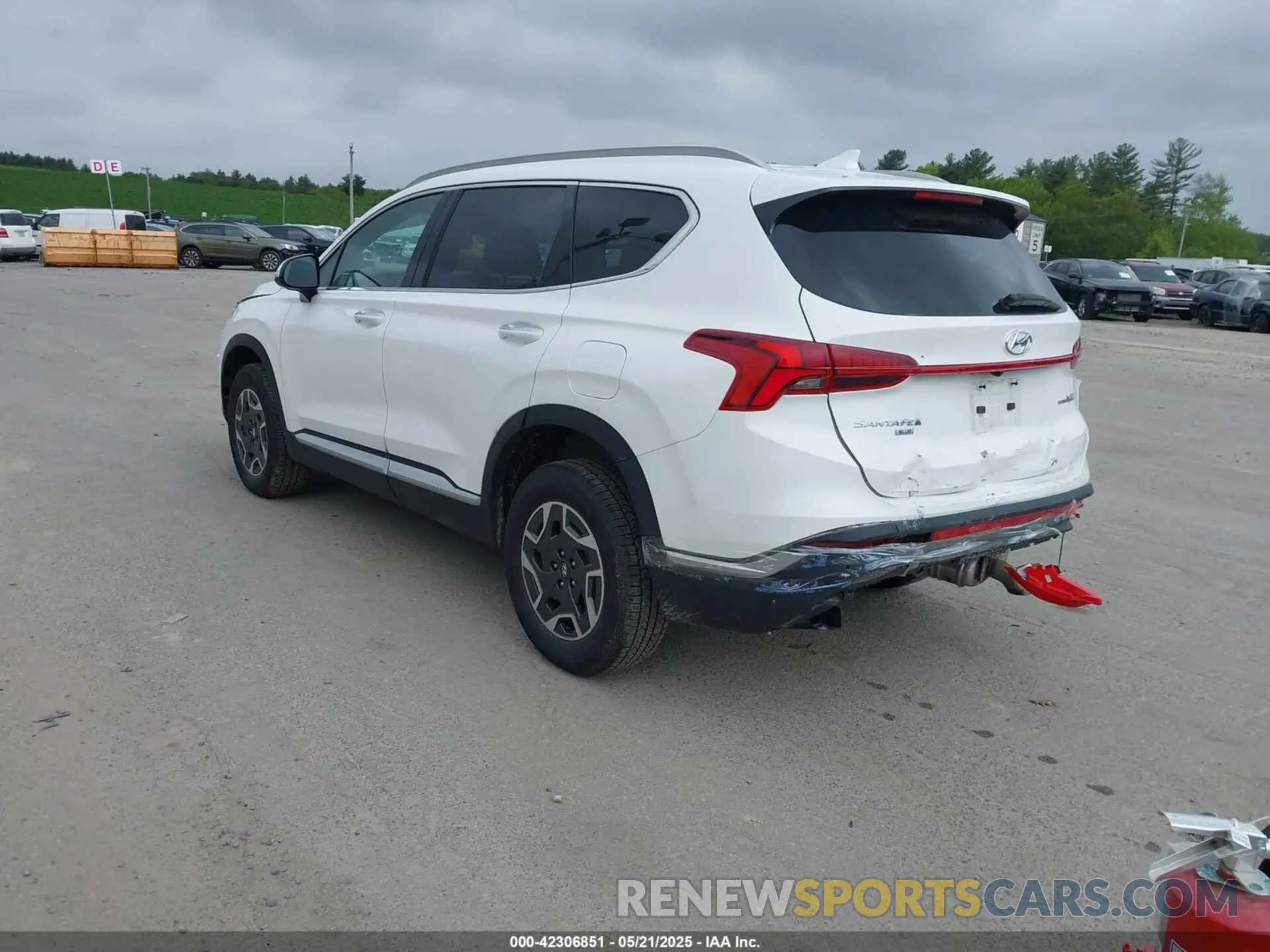 3 fotografías del automóvil dañado 5NMS2DA18PH009010 HYUNDAI SANTA FE HYBRID 2023