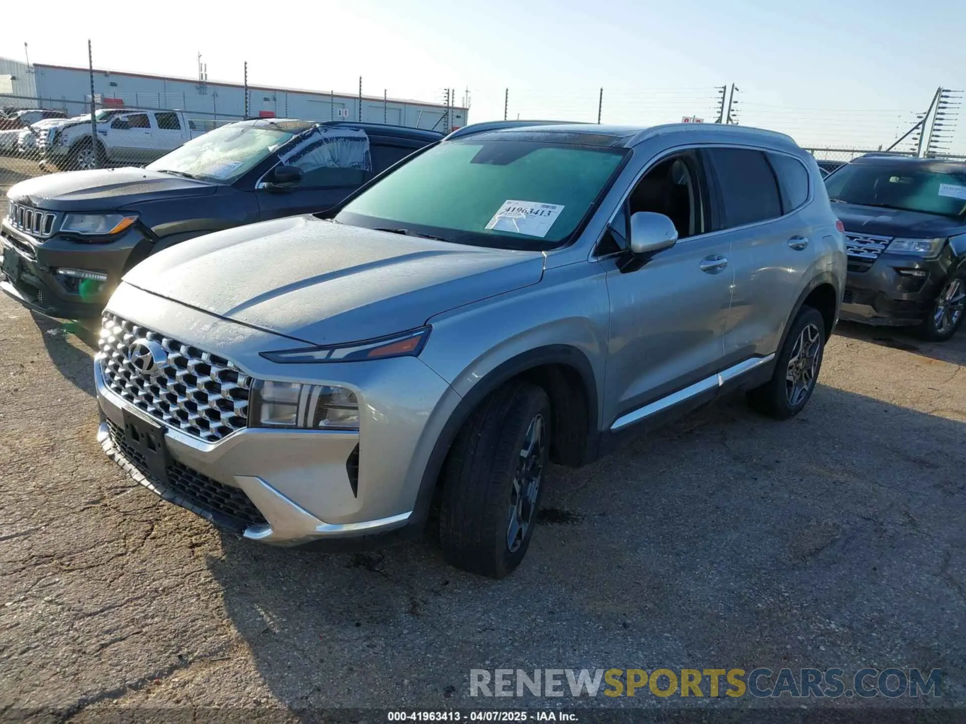 2 fotografías del automóvil dañado 5NMS3DA16PH022027 HYUNDAI SANTA FE HYBRID 2023