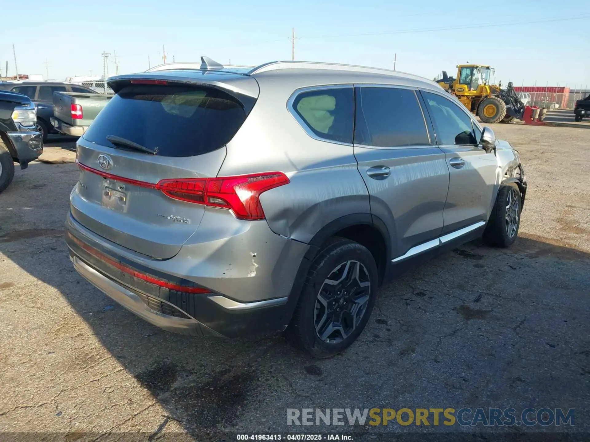 4 fotografías del automóvil dañado 5NMS3DA16PH022027 HYUNDAI SANTA FE HYBRID 2023