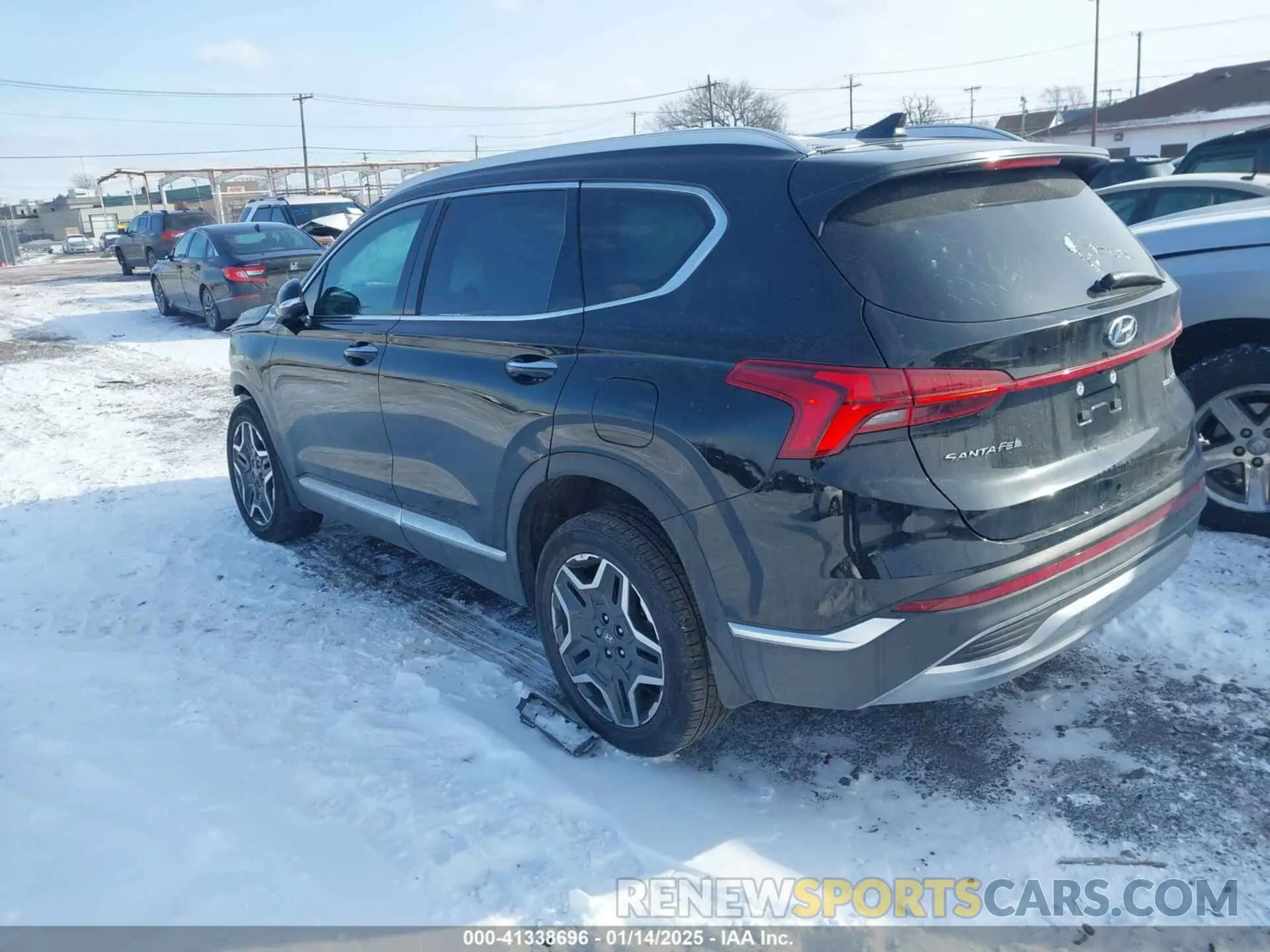 3 fotografías del automóvil dañado 5NMS5DA17PH018515 HYUNDAI SANTA FE HYBRID 2023