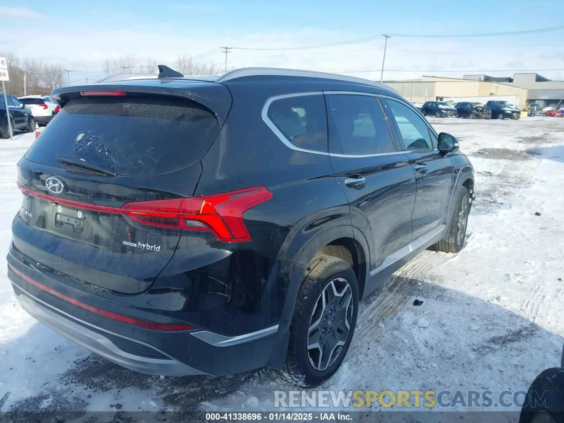 4 fotografías del automóvil dañado 5NMS5DA17PH018515 HYUNDAI SANTA FE HYBRID 2023