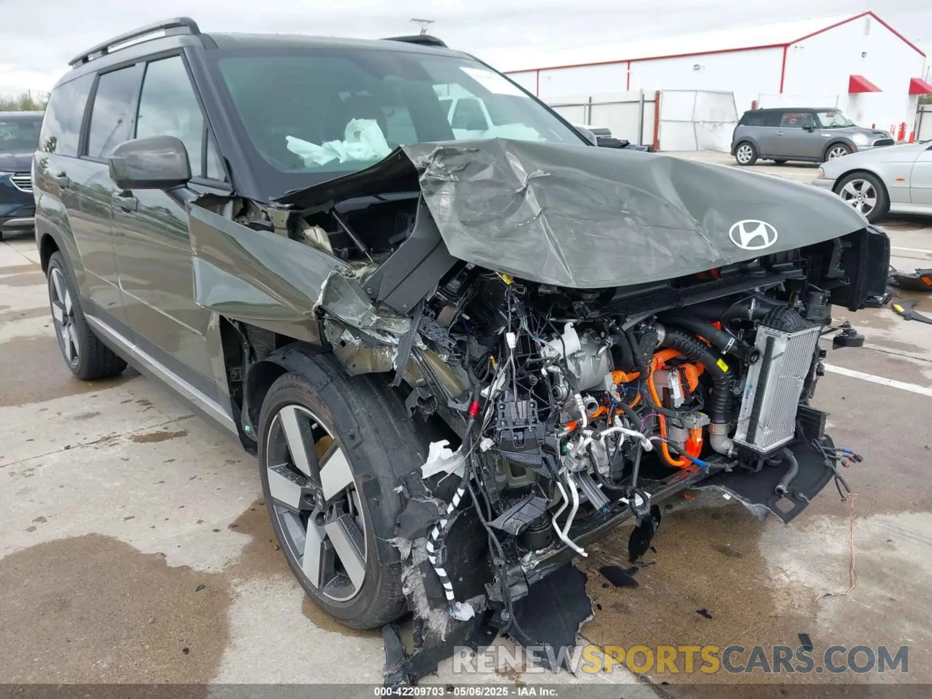 6 fotografías del automóvil dañado 5NMP3DG13RH005220 HYUNDAI SANTA FE HYBRID 2024
