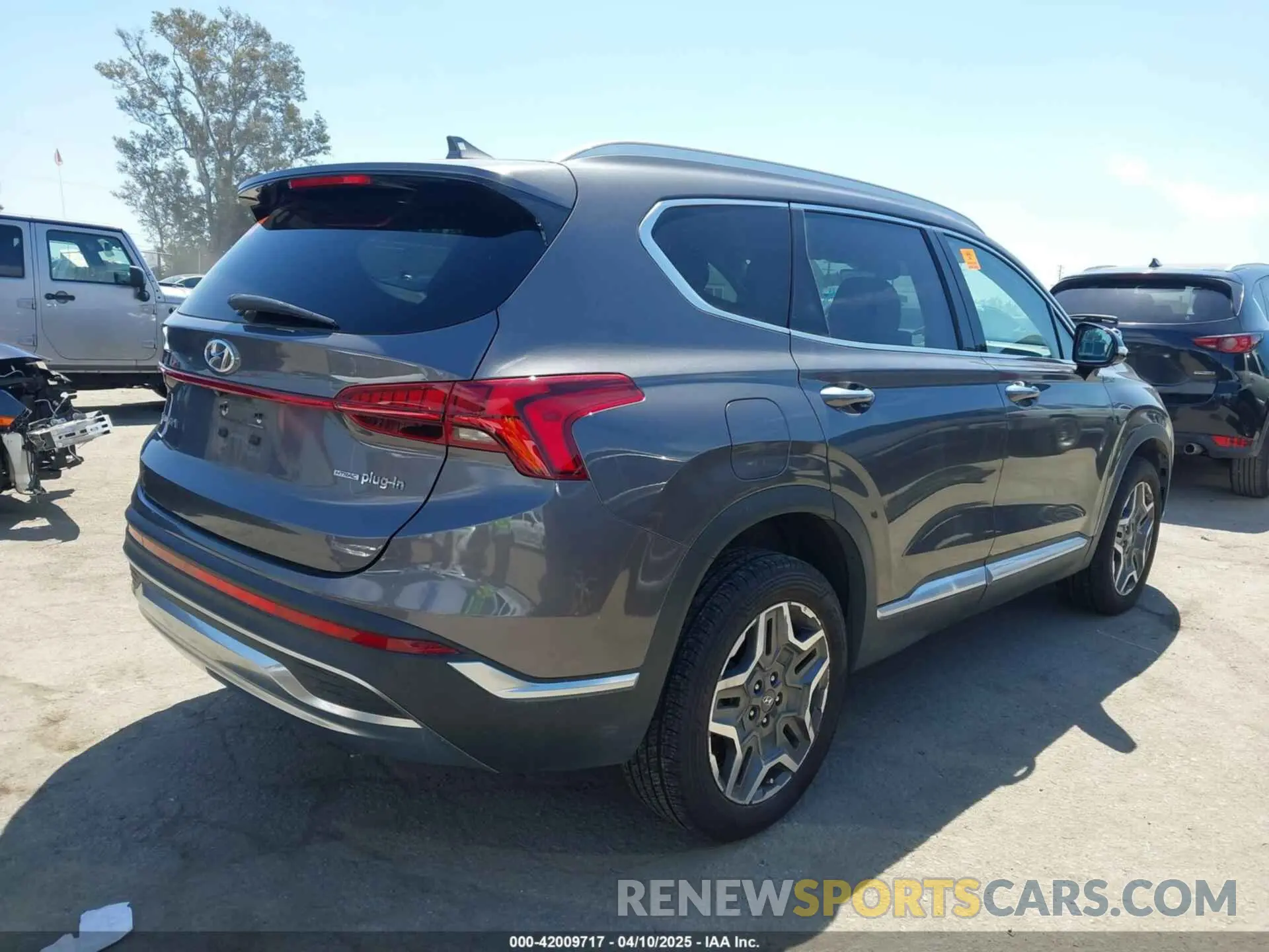 4 fotografías del automóvil dañado KM8S6DA2XNU016703 HYUNDAI SANTA FE PLUG-IN HYBRID 2022