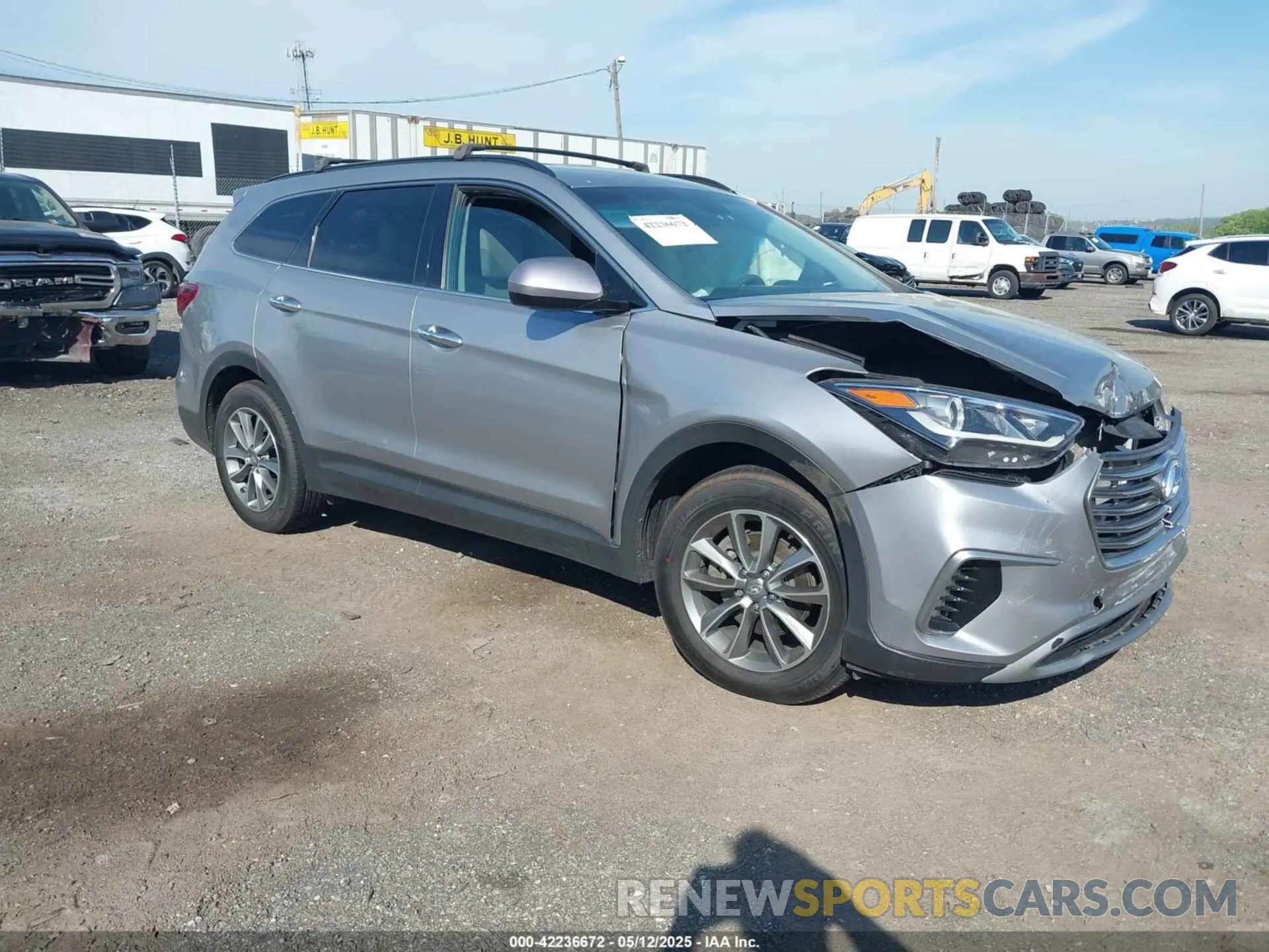 1 fotografías del automóvil dañado KM8SMDHF7KU306763 HYUNDAI SANTA FE XL 2019