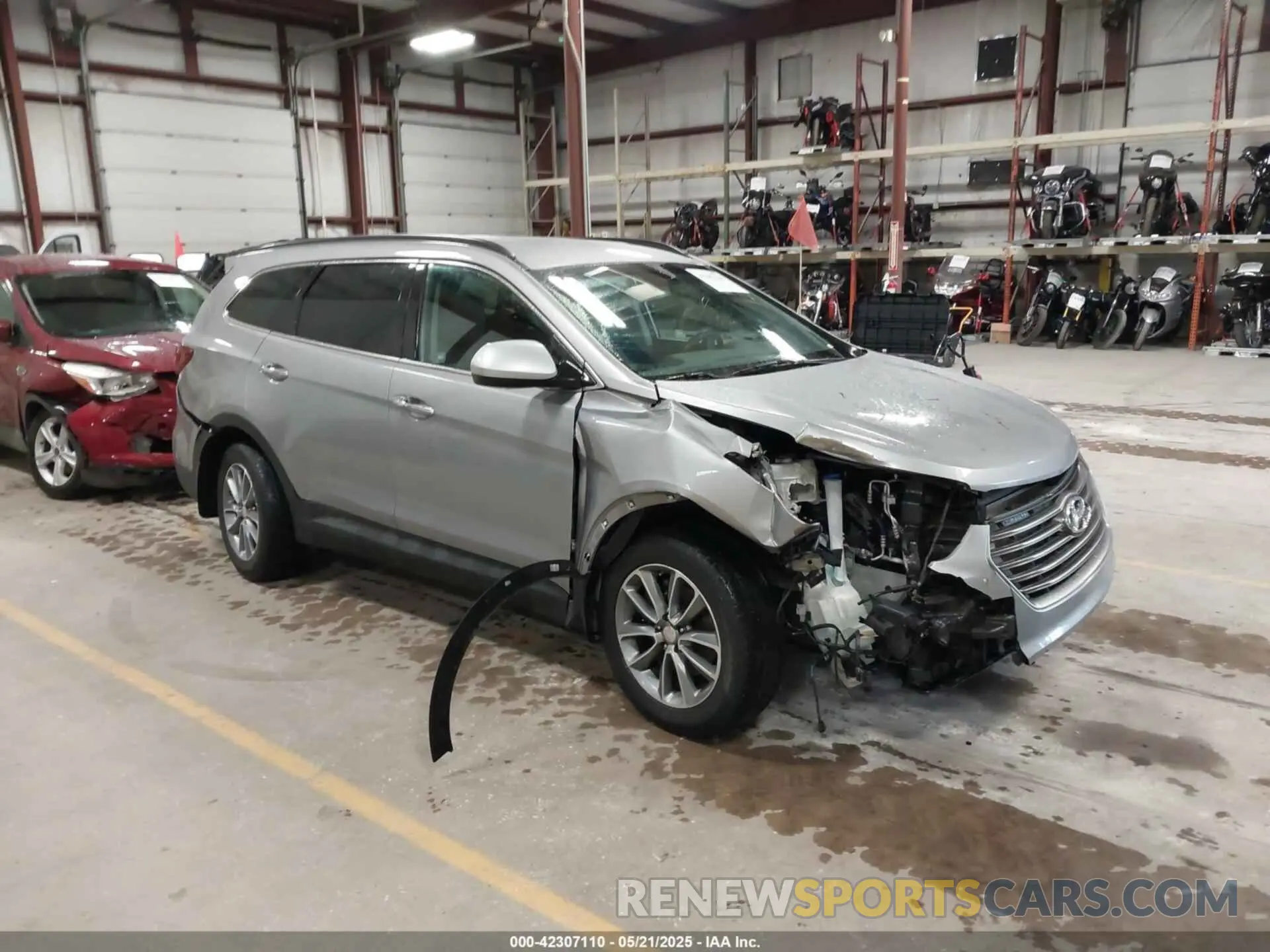1 fotografías del automóvil dañado KM8SMDHF9KU303234 HYUNDAI SANTA FE XL 2019