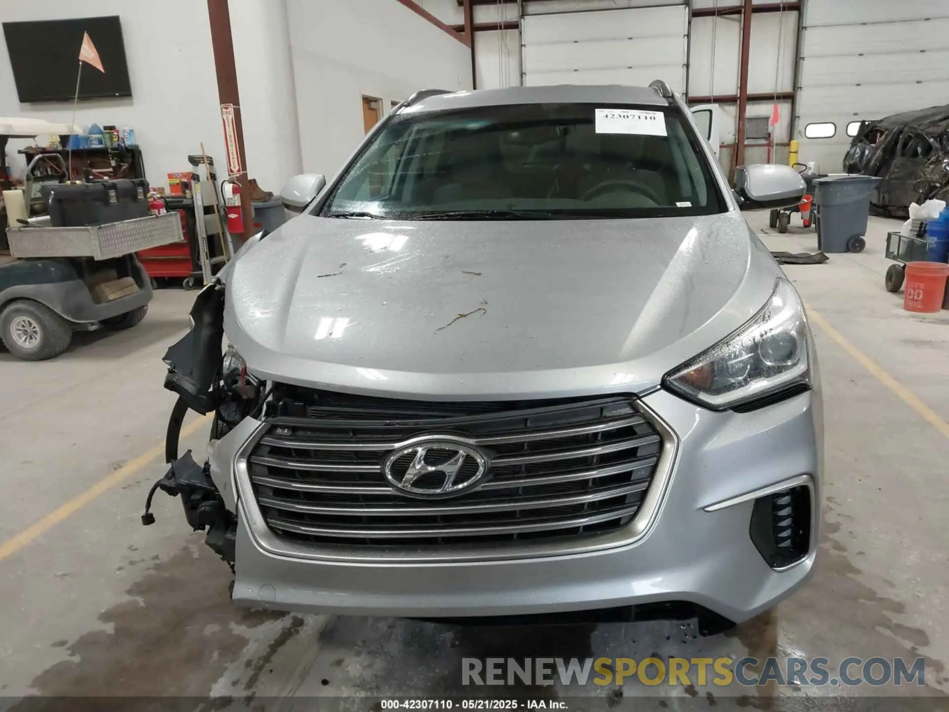 13 fotografías del automóvil dañado KM8SMDHF9KU303234 HYUNDAI SANTA FE XL 2019