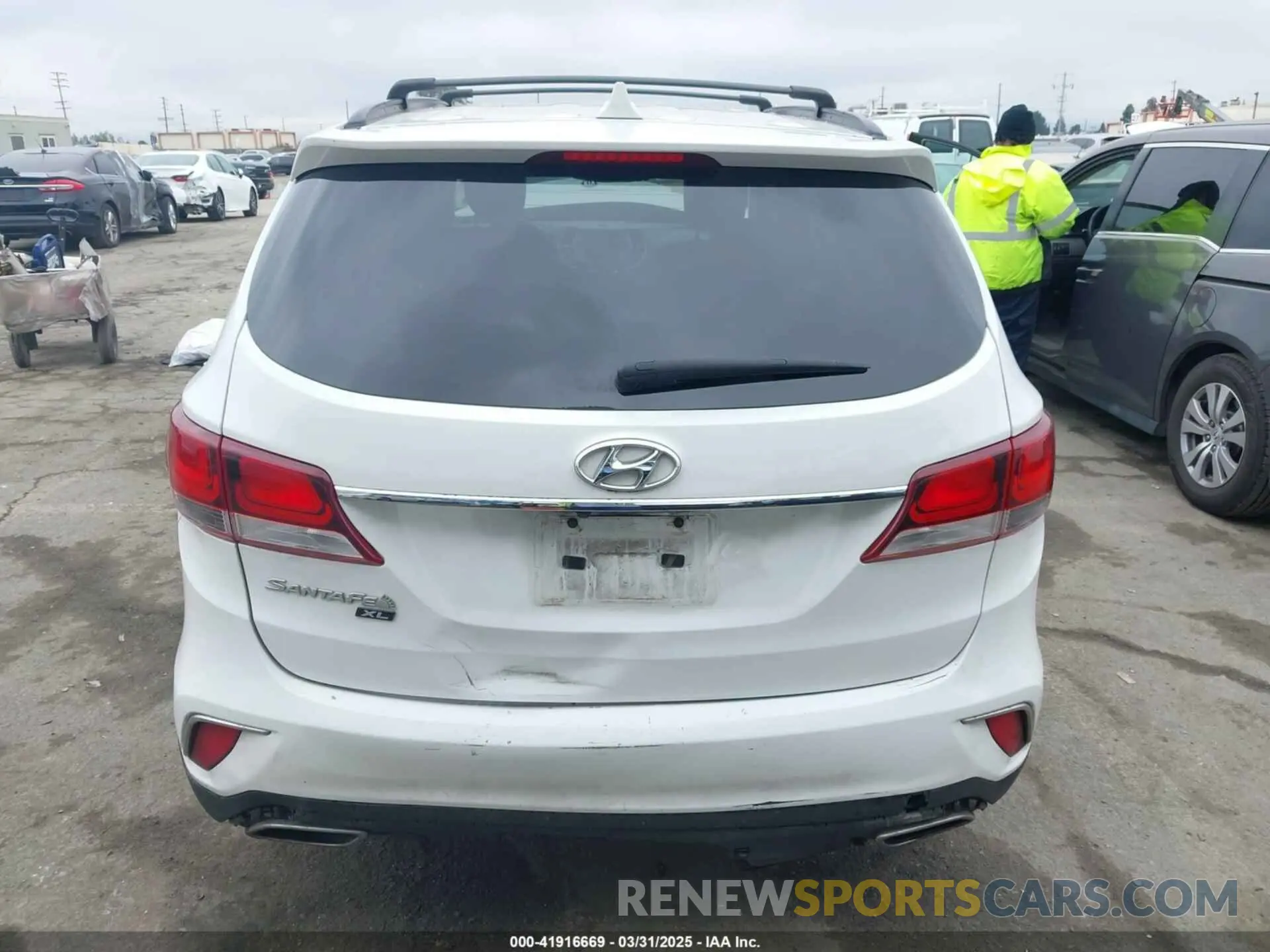 15 fotografías del automóvil dañado KM8SN4HF2KU309258 HYUNDAI SANTA FE XL 2019