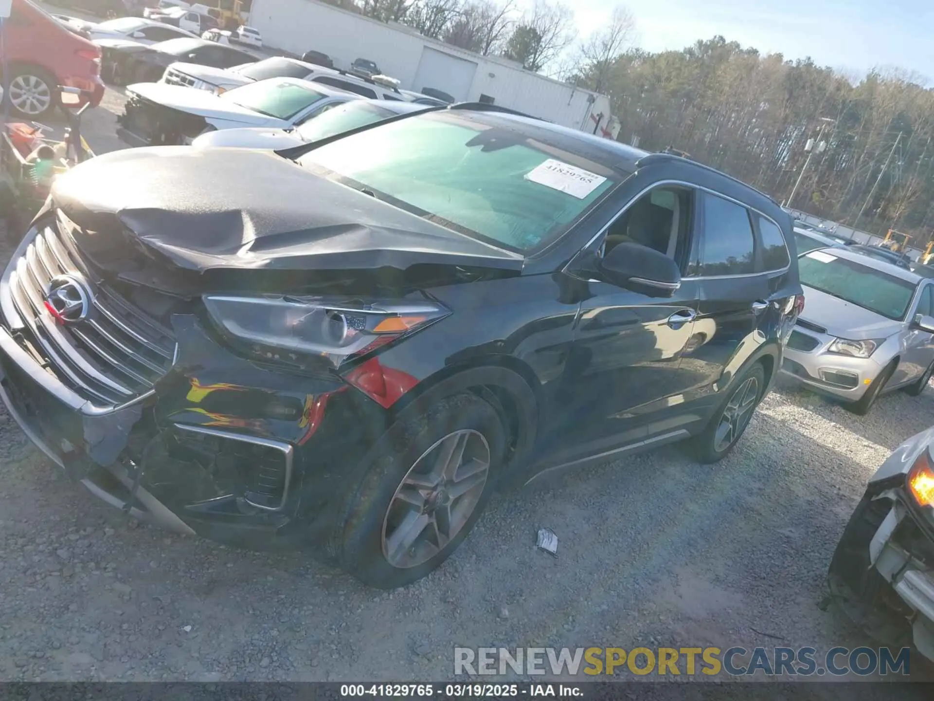 14 fotografías del automóvil dañado KM8SR4HF7KU304738 HYUNDAI SANTA FE XL 2019