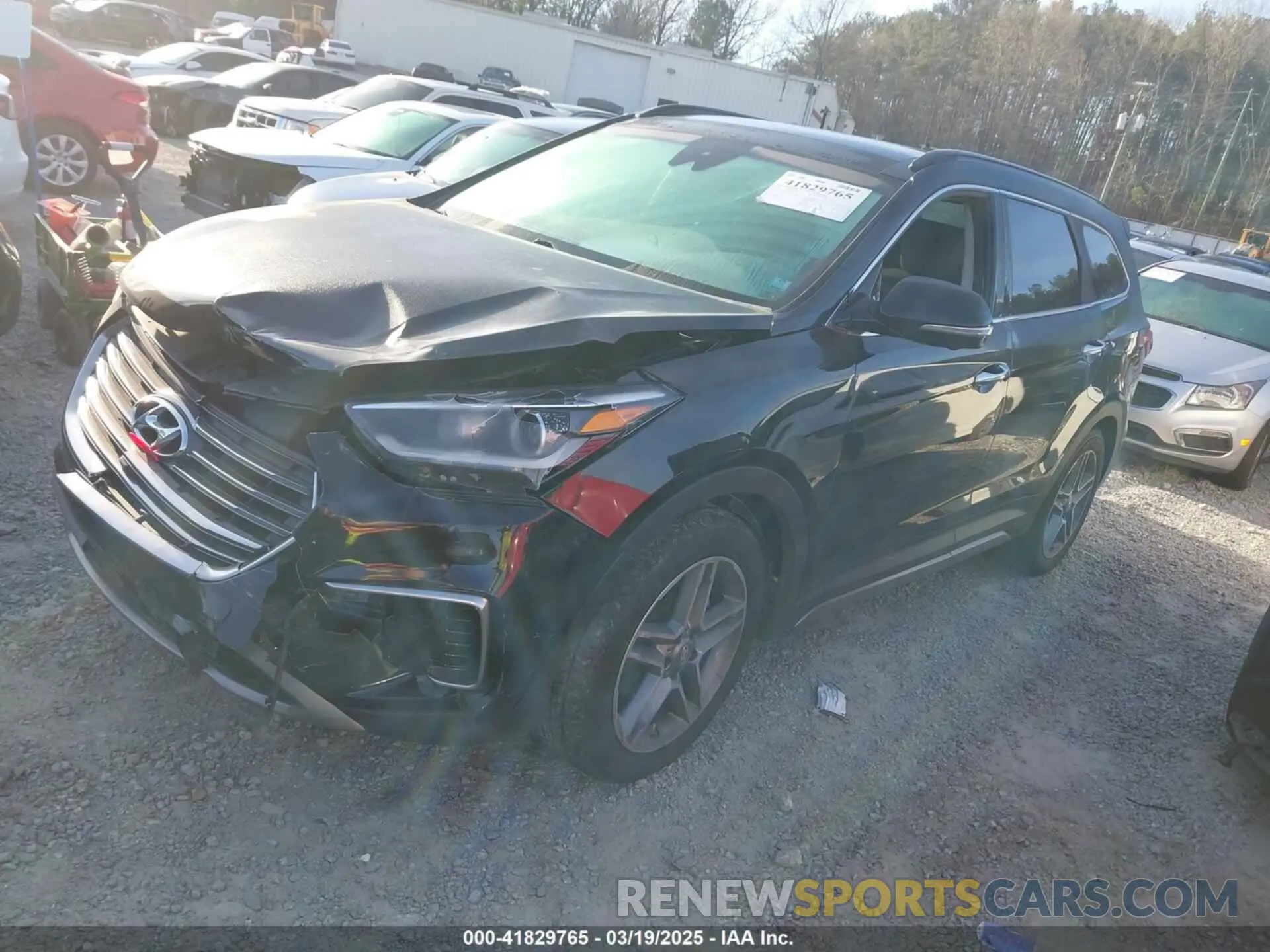 2 fotografías del automóvil dañado KM8SR4HF7KU304738 HYUNDAI SANTA FE XL 2019
