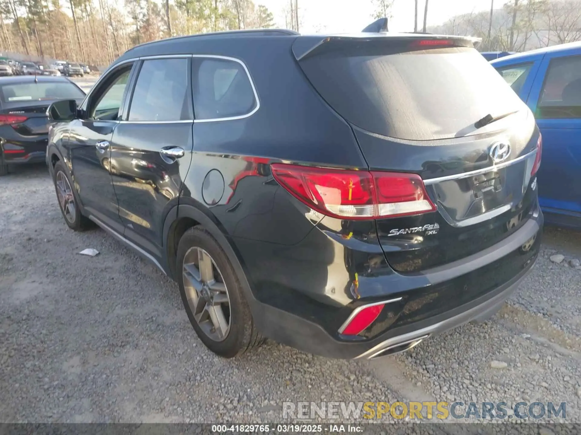 3 fotografías del automóvil dañado KM8SR4HF7KU304738 HYUNDAI SANTA FE XL 2019