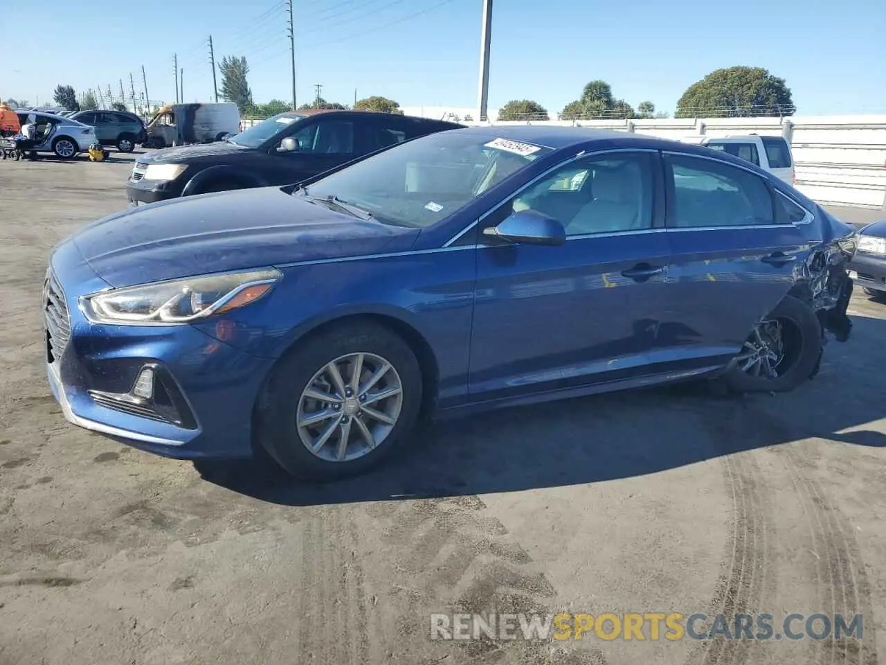 1 fotografías del automóvil dañado 5NPE24AF0KH766214 HYUNDAI SONATA 2019