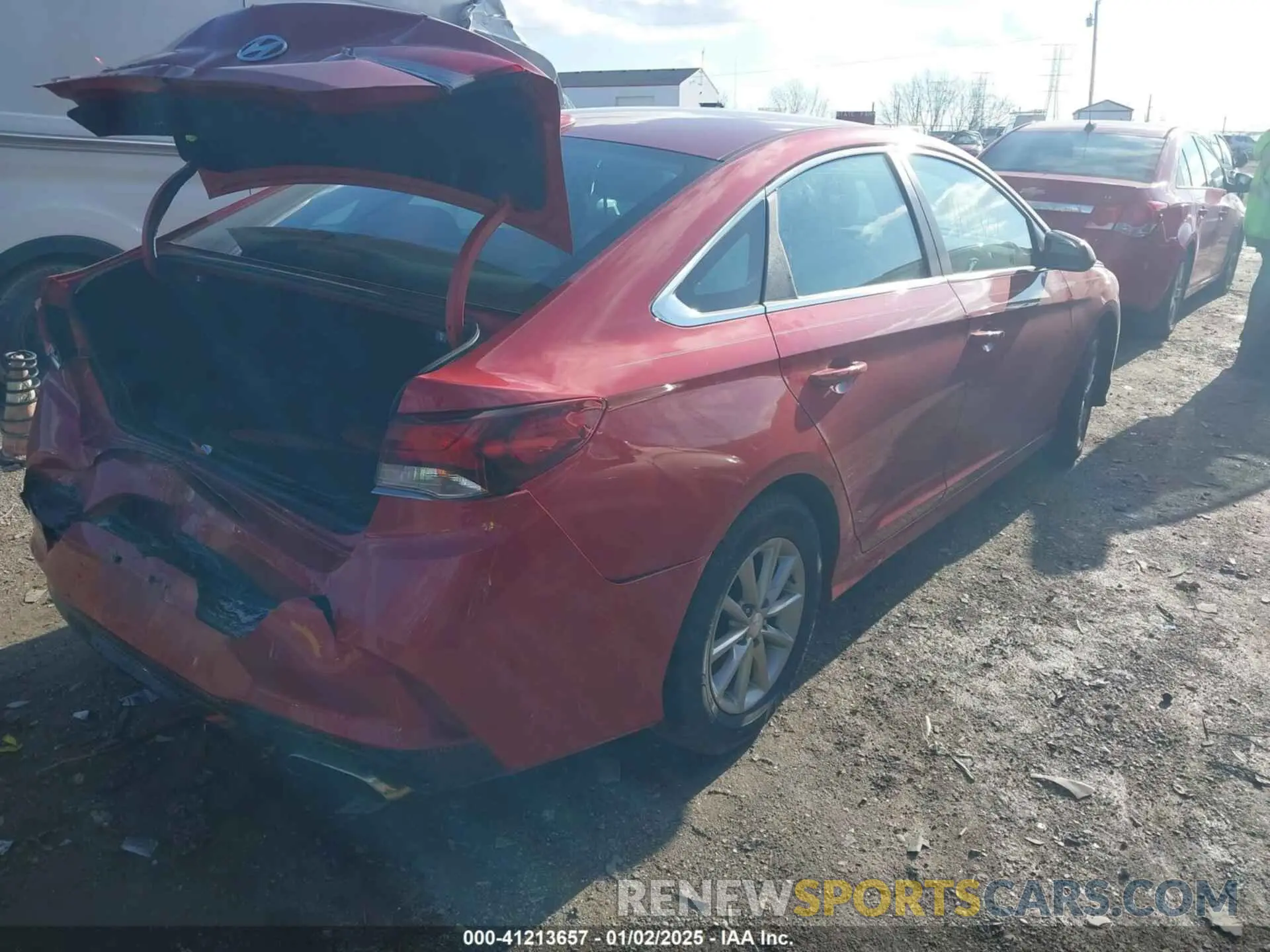 4 fotografías del automóvil dañado 5NPE24AF0KH820482 HYUNDAI SONATA 2019