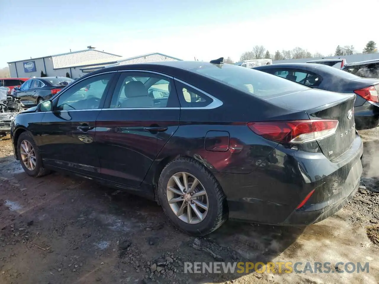 2 fotografías del automóvil dañado 5NPE24AF1KH779604 HYUNDAI SONATA 2019