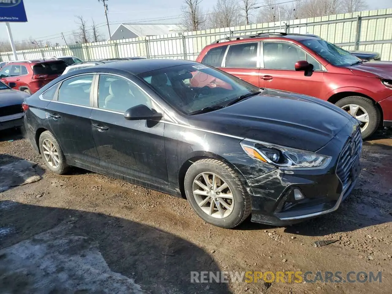 4 fotografías del automóvil dañado 5NPE24AF1KH779604 HYUNDAI SONATA 2019