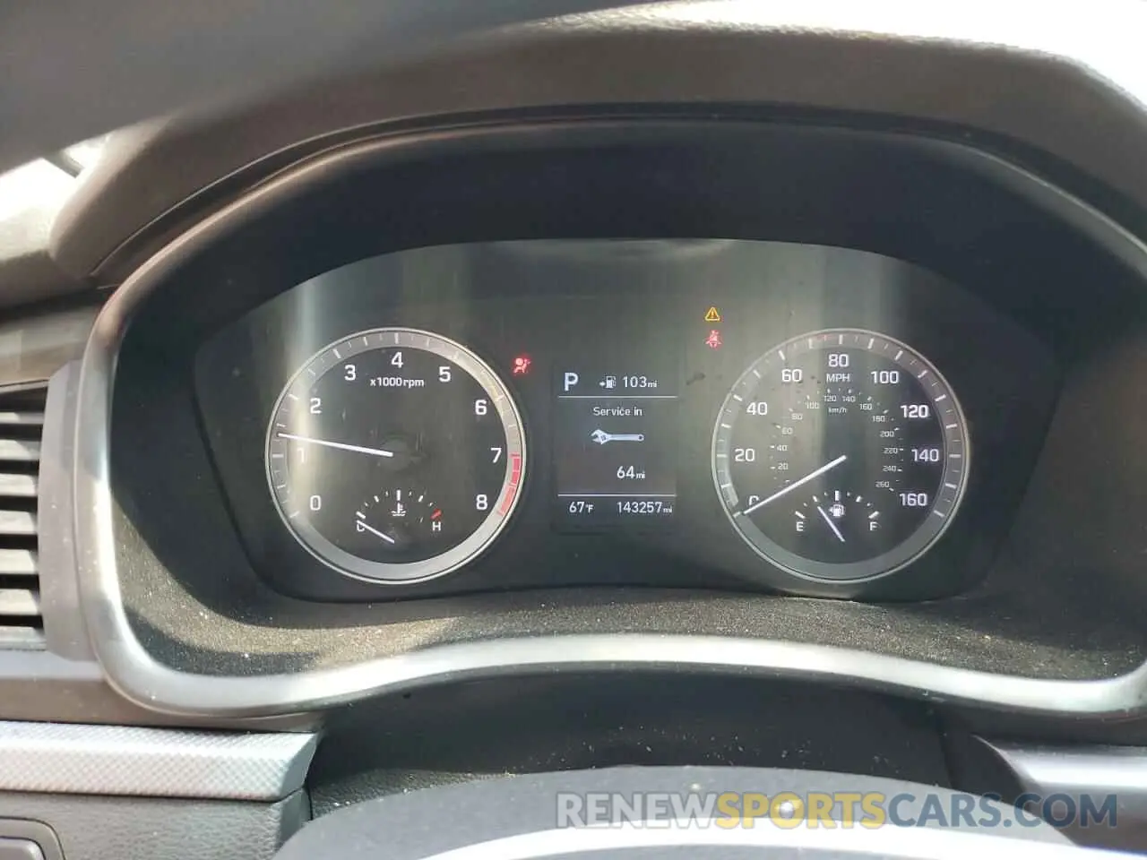 9 fotografías del automóvil dañado 5NPE24AF1KH789842 HYUNDAI SONATA 2019