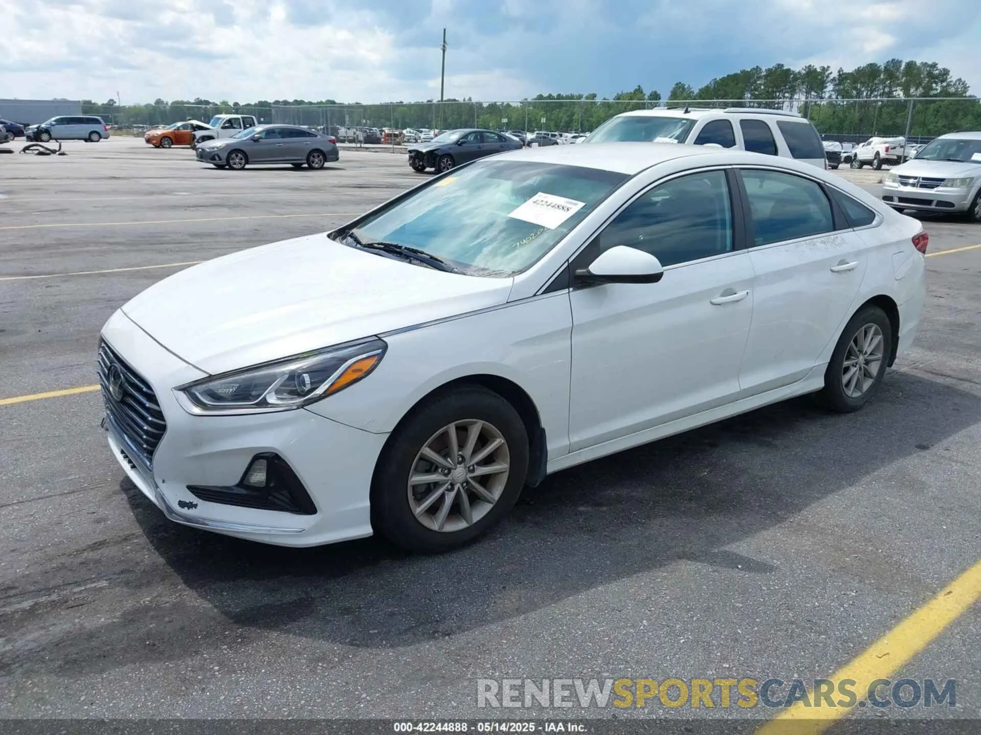 2 fotografías del automóvil dañado 5NPE24AF2KH740200 HYUNDAI SONATA 2019