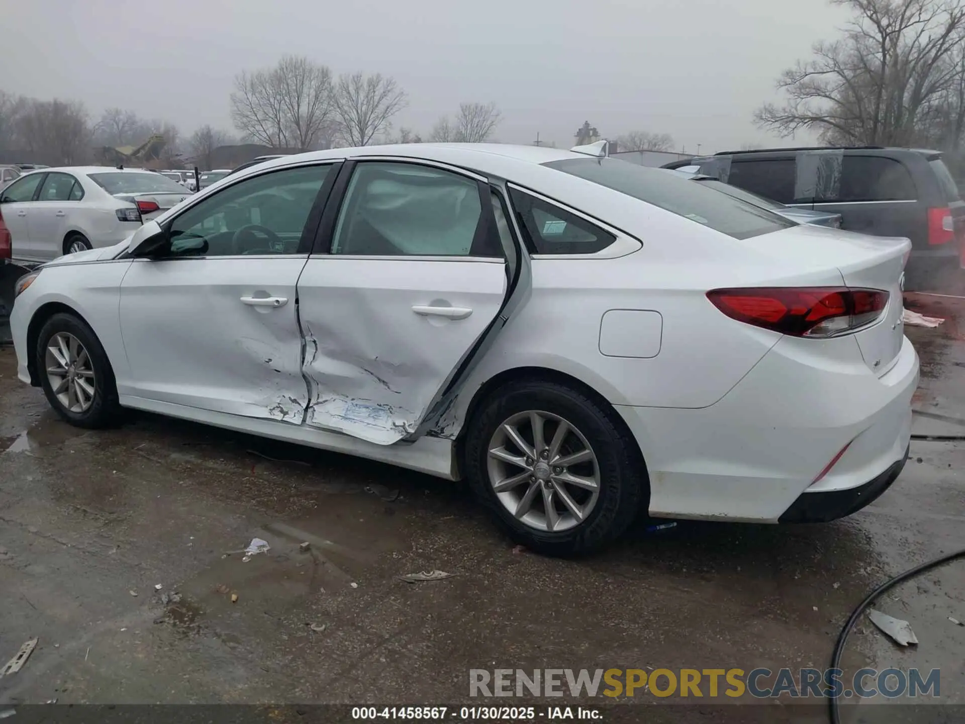 14 fotografías del automóvil dañado 5NPE24AF3KH746684 HYUNDAI SONATA 2019