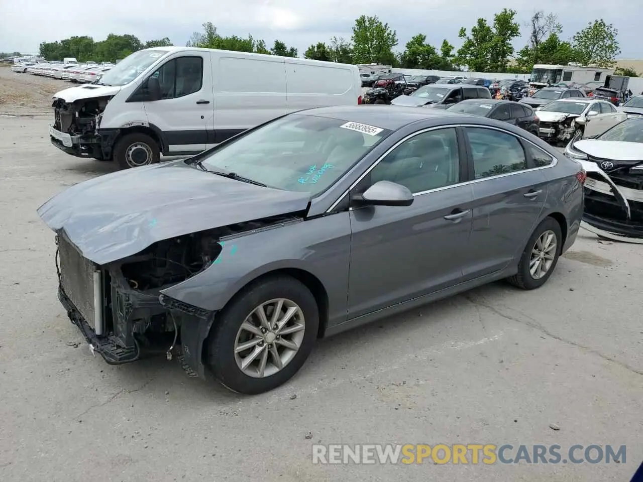 1 fotografías del automóvil dañado 5NPE24AF3KH763114 HYUNDAI SONATA 2019