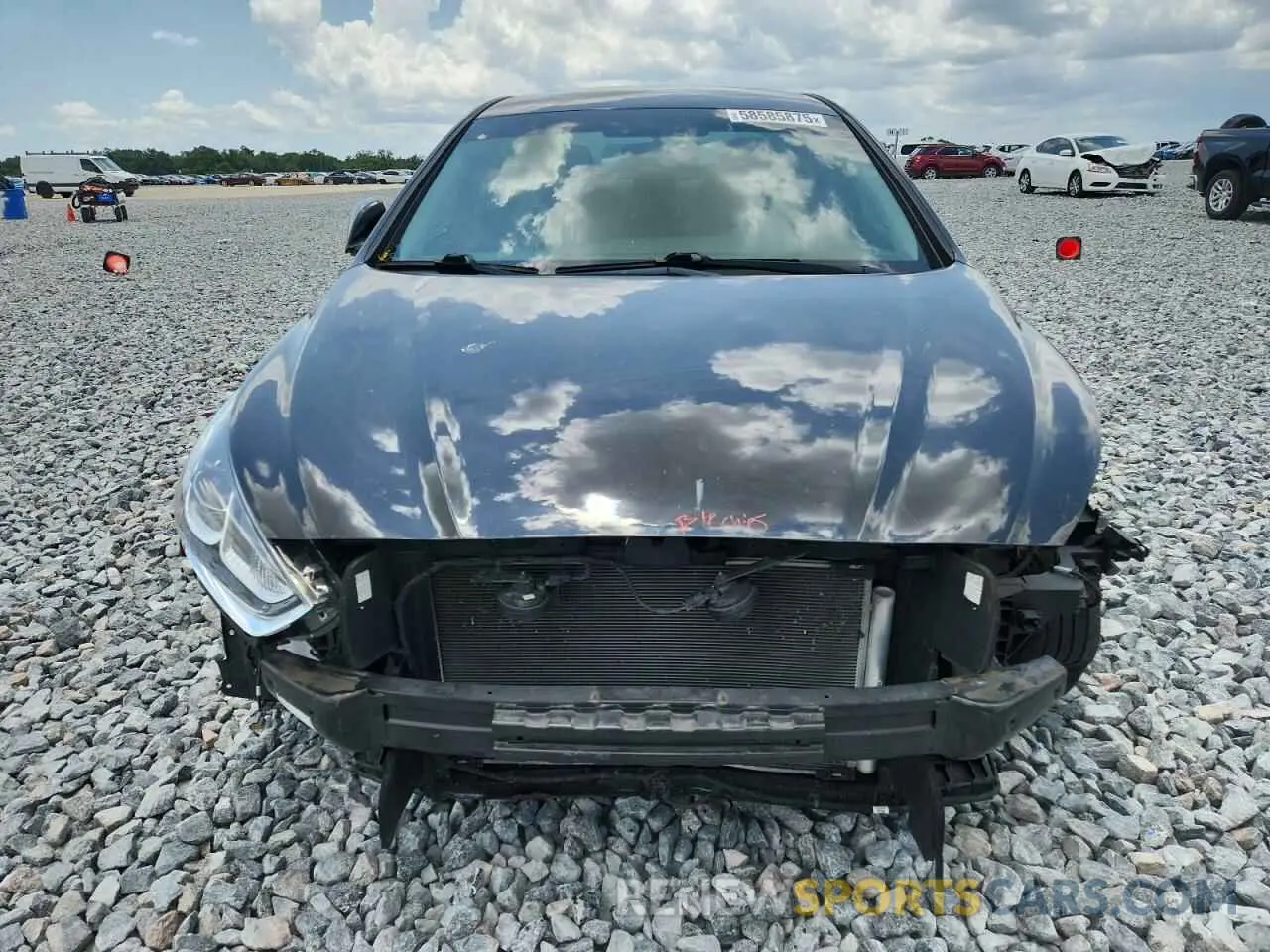 5 fotografías del automóvil dañado 5NPE24AF3KH781533 HYUNDAI SONATA 2019