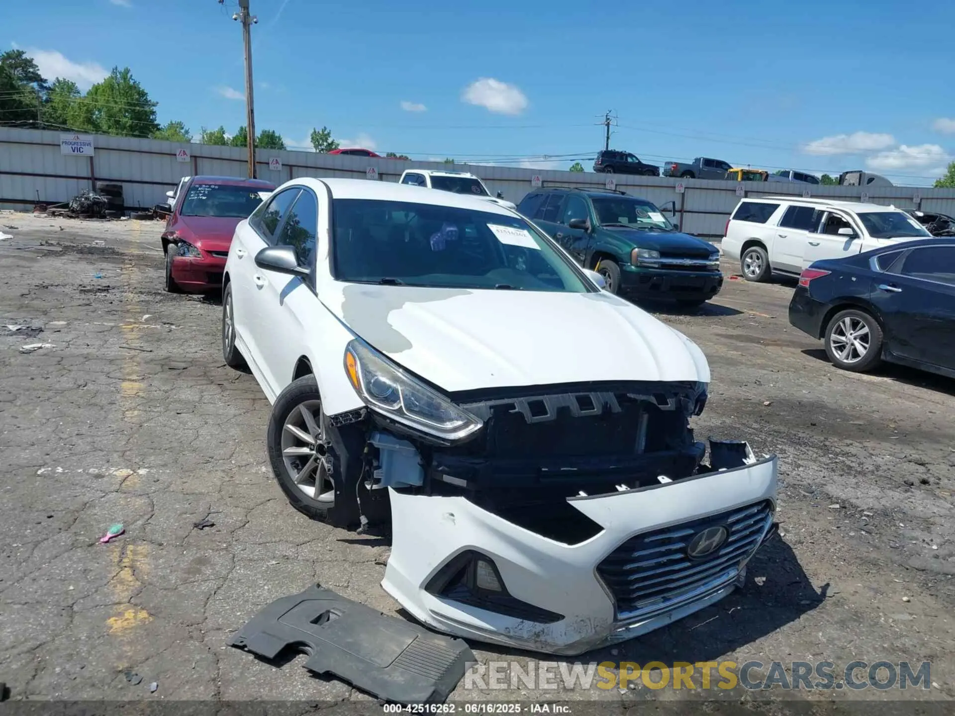 1 fotografías del automóvil dañado 5NPE24AF4KH734270 HYUNDAI SONATA 2019