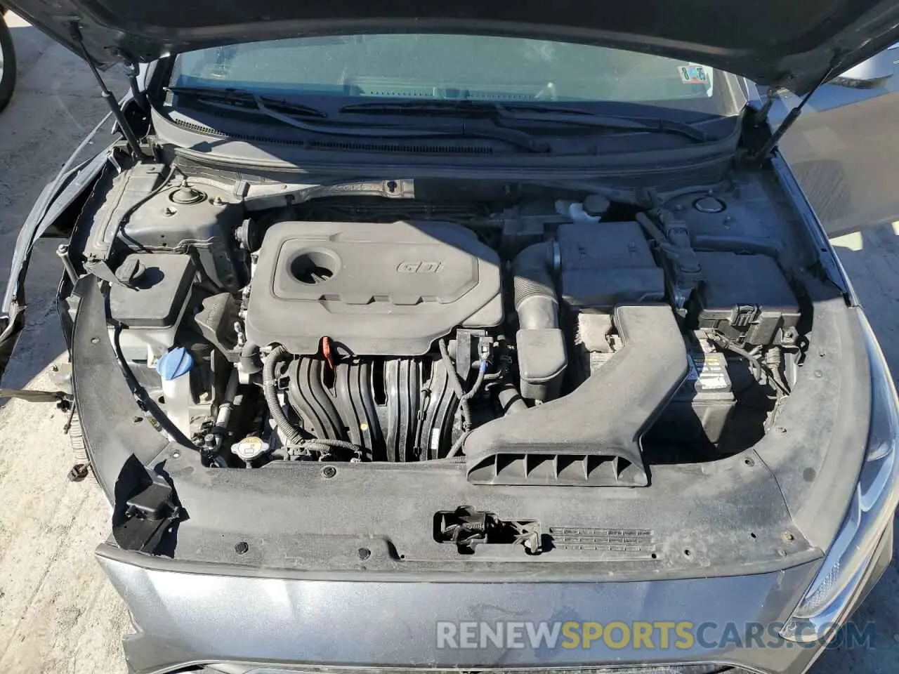 11 fotografías del automóvil dañado 5NPE24AF5KH739378 HYUNDAI SONATA 2019