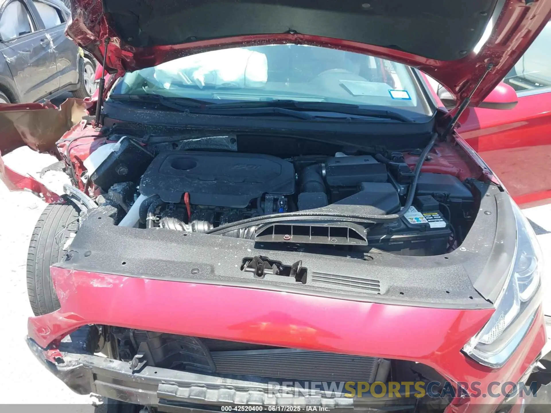 10 fotografías del automóvil dañado 5NPE24AF5KH752583 HYUNDAI SONATA 2019