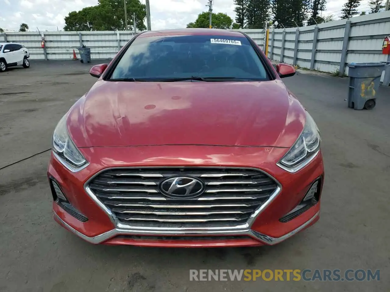 5 fotografías del automóvil dañado 5NPE24AF5KH777807 HYUNDAI SONATA 2019