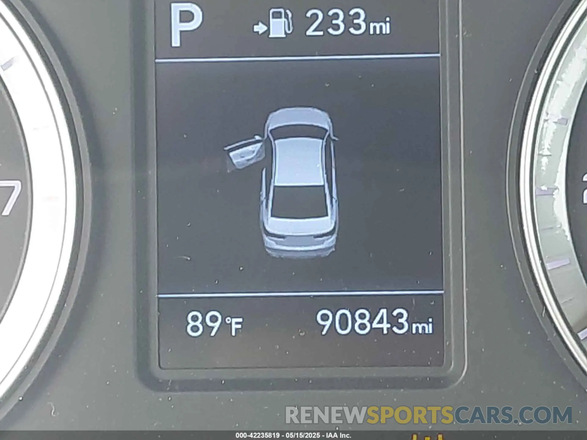 15 fotografías del automóvil dañado 5NPE24AF5KH805900 HYUNDAI SONATA 2019