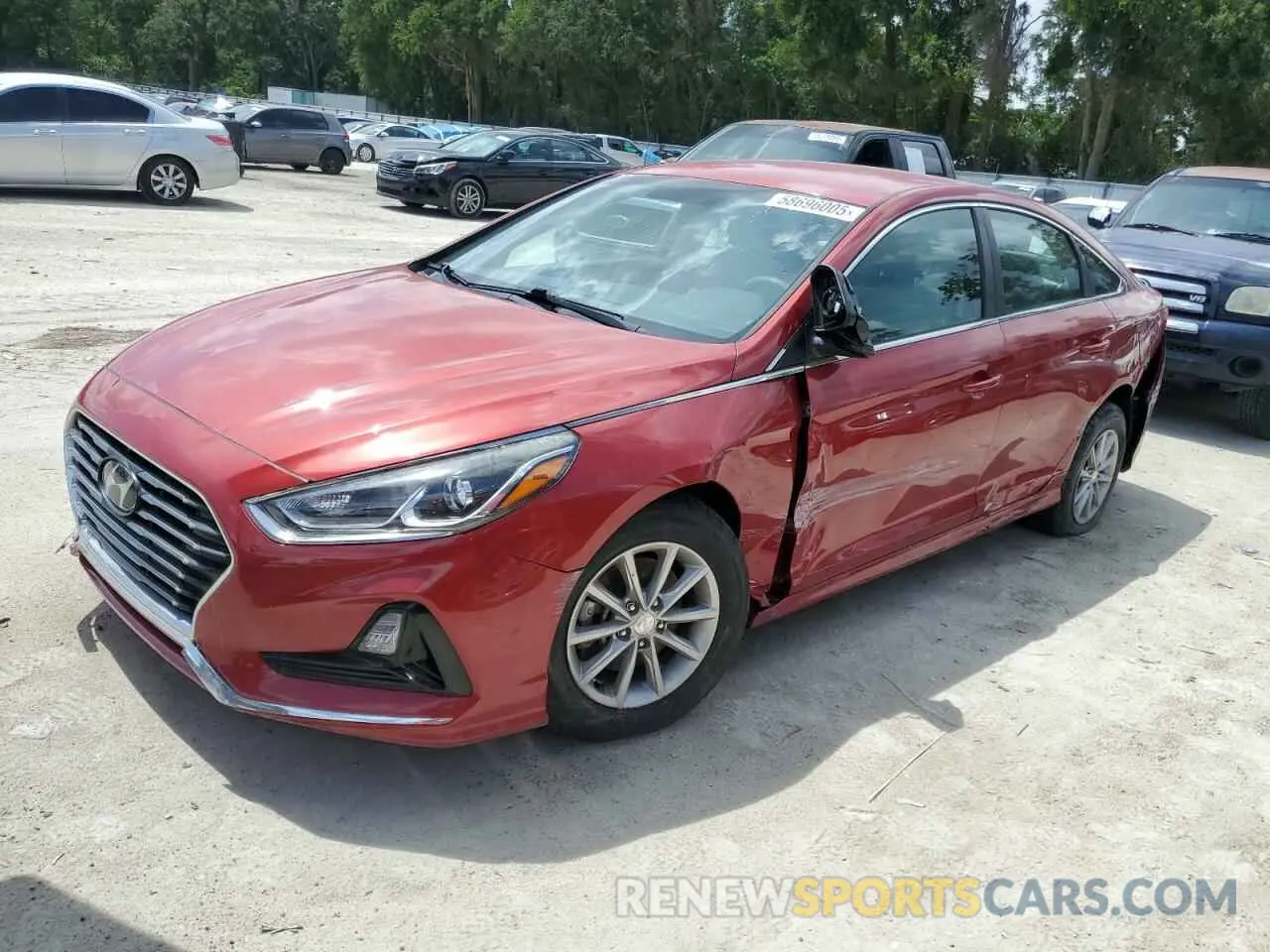 1 fotografías del automóvil dañado 5NPE24AF6KH748817 HYUNDAI SONATA 2019
