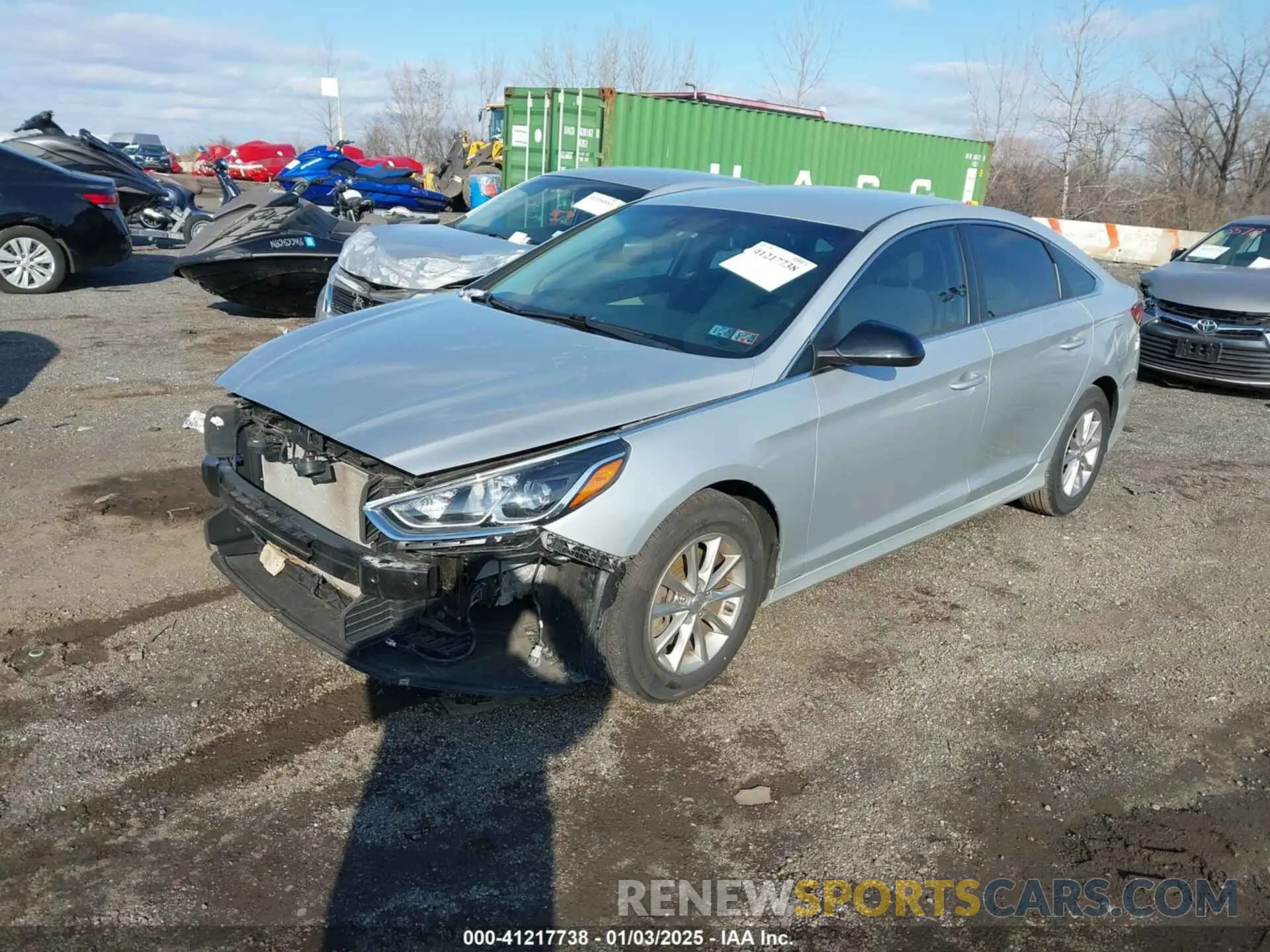 2 fotografías del automóvil dañado 5NPE24AF6KH800351 HYUNDAI SONATA 2019