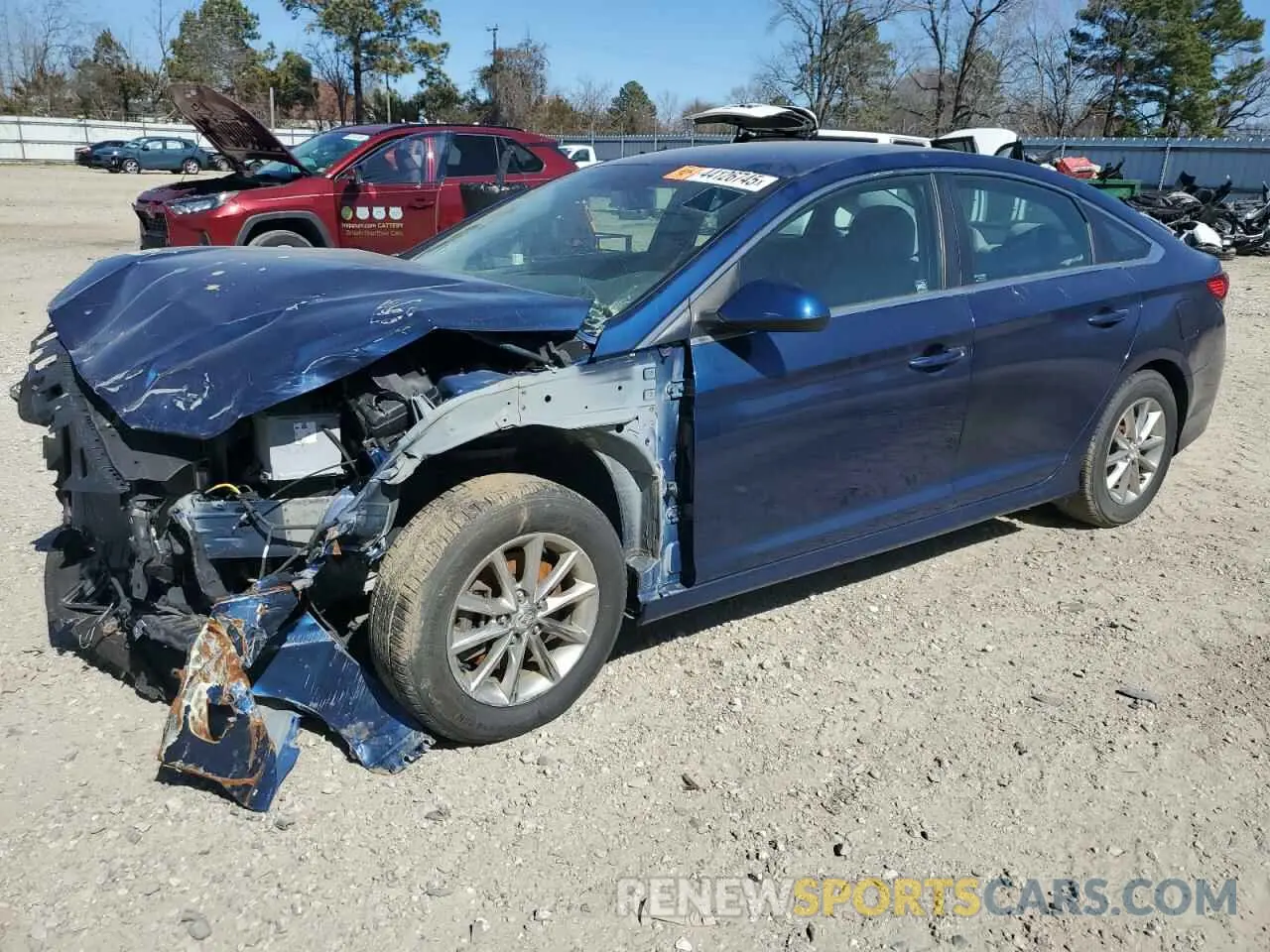 1 fotografías del automóvil dañado 5NPE24AF7KH735350 HYUNDAI SONATA 2019