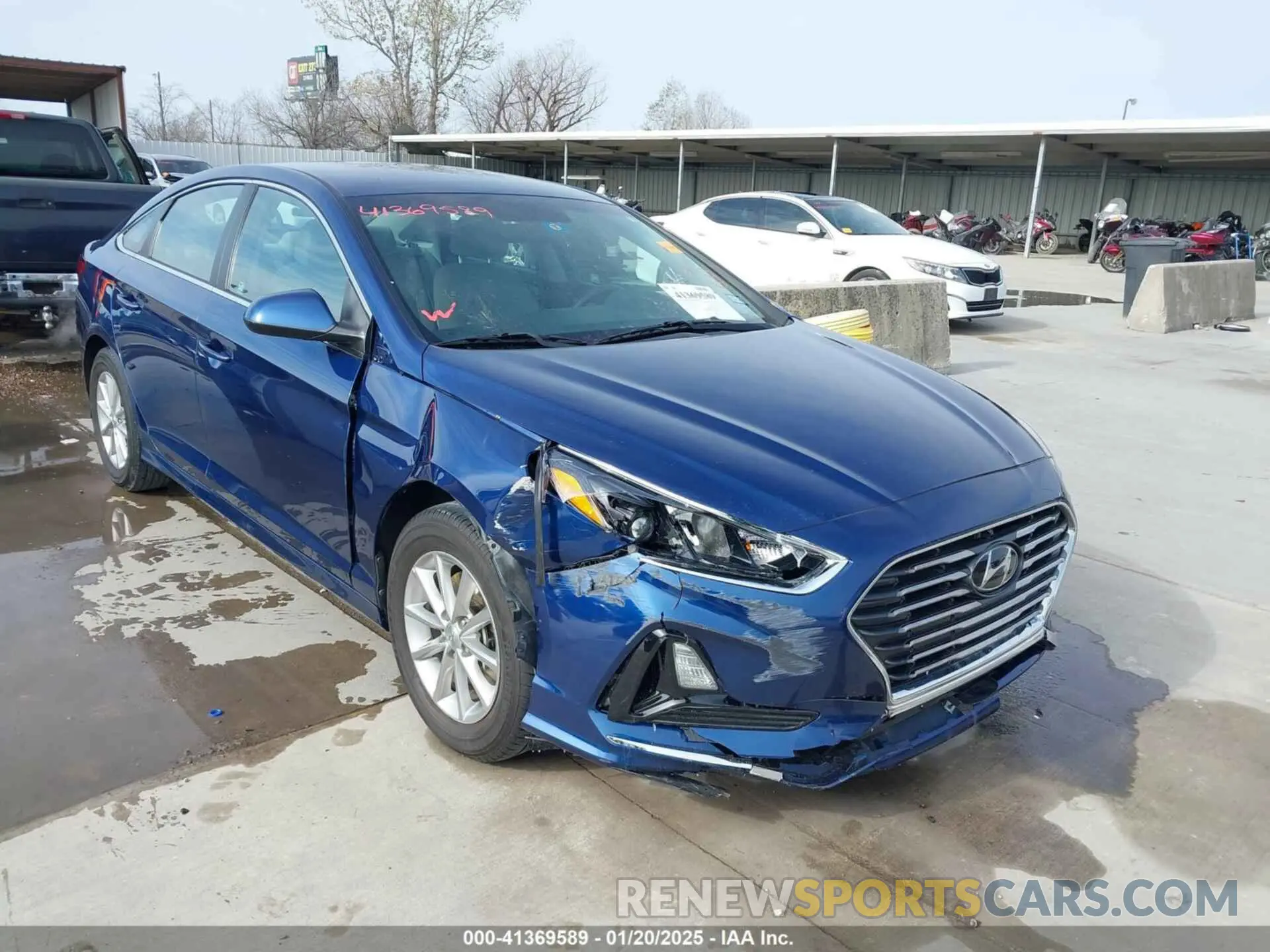 1 fotografías del automóvil dañado 5NPE24AF7KH772978 HYUNDAI SONATA 2019