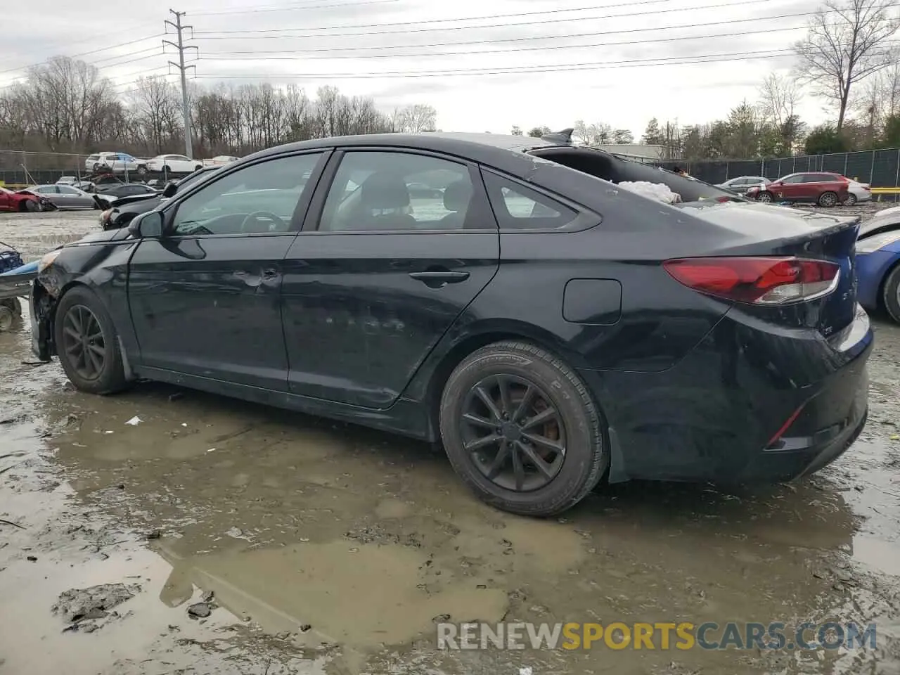 2 fotografías del automóvil dañado 5NPE24AF7KH804392 HYUNDAI SONATA 2019