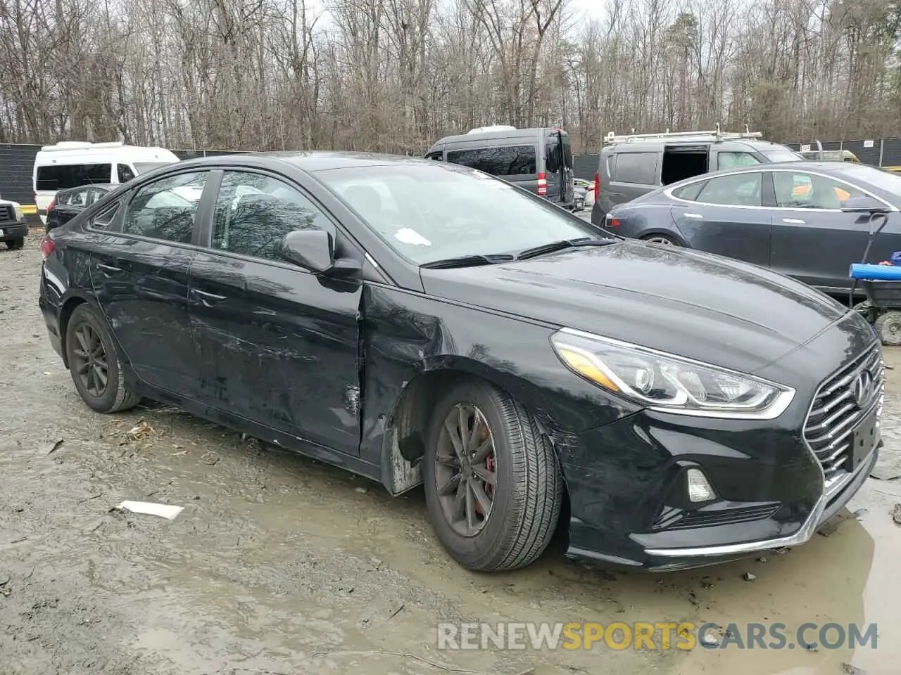 4 fotografías del automóvil dañado 5NPE24AF7KH804392 HYUNDAI SONATA 2019