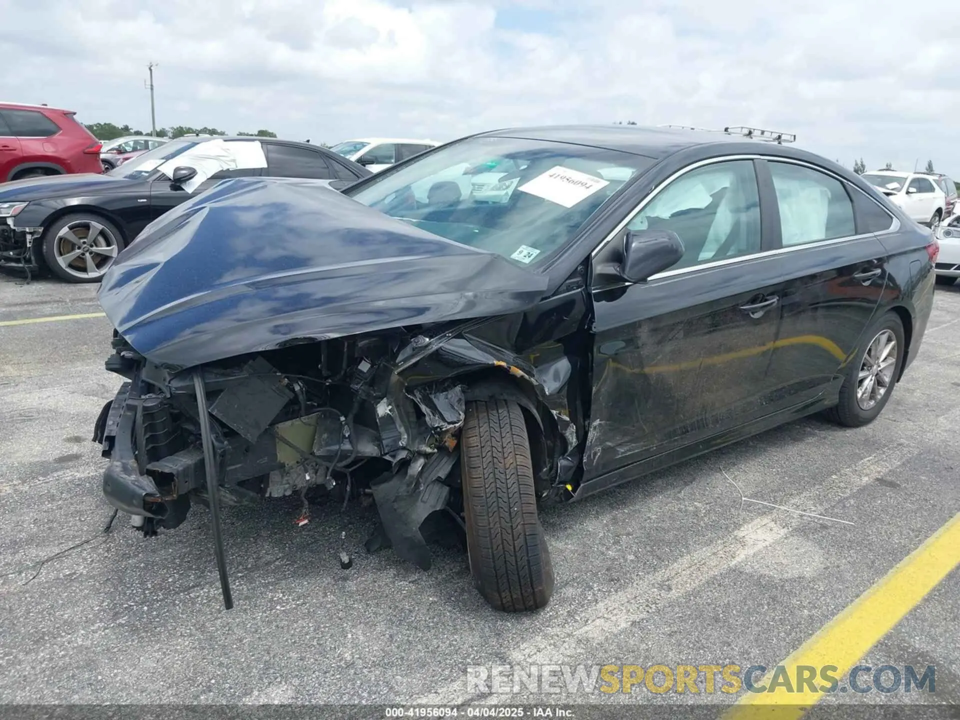 6 fotografías del automóvil dañado 5NPE24AF8KH747006 HYUNDAI SONATA 2019