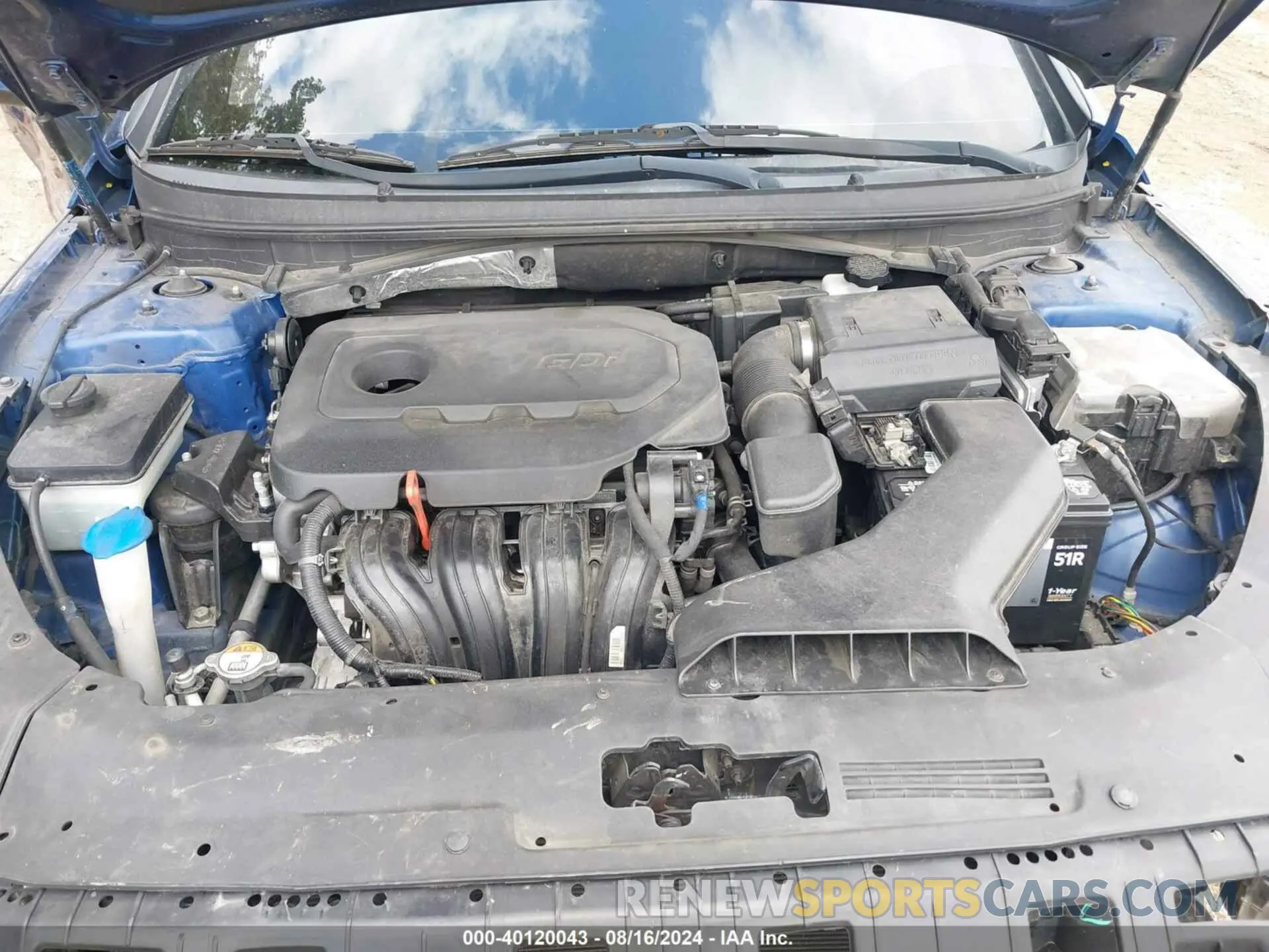 10 fotografías del automóvil dañado 5NPE24AF8KH753257 HYUNDAI SONATA 2019