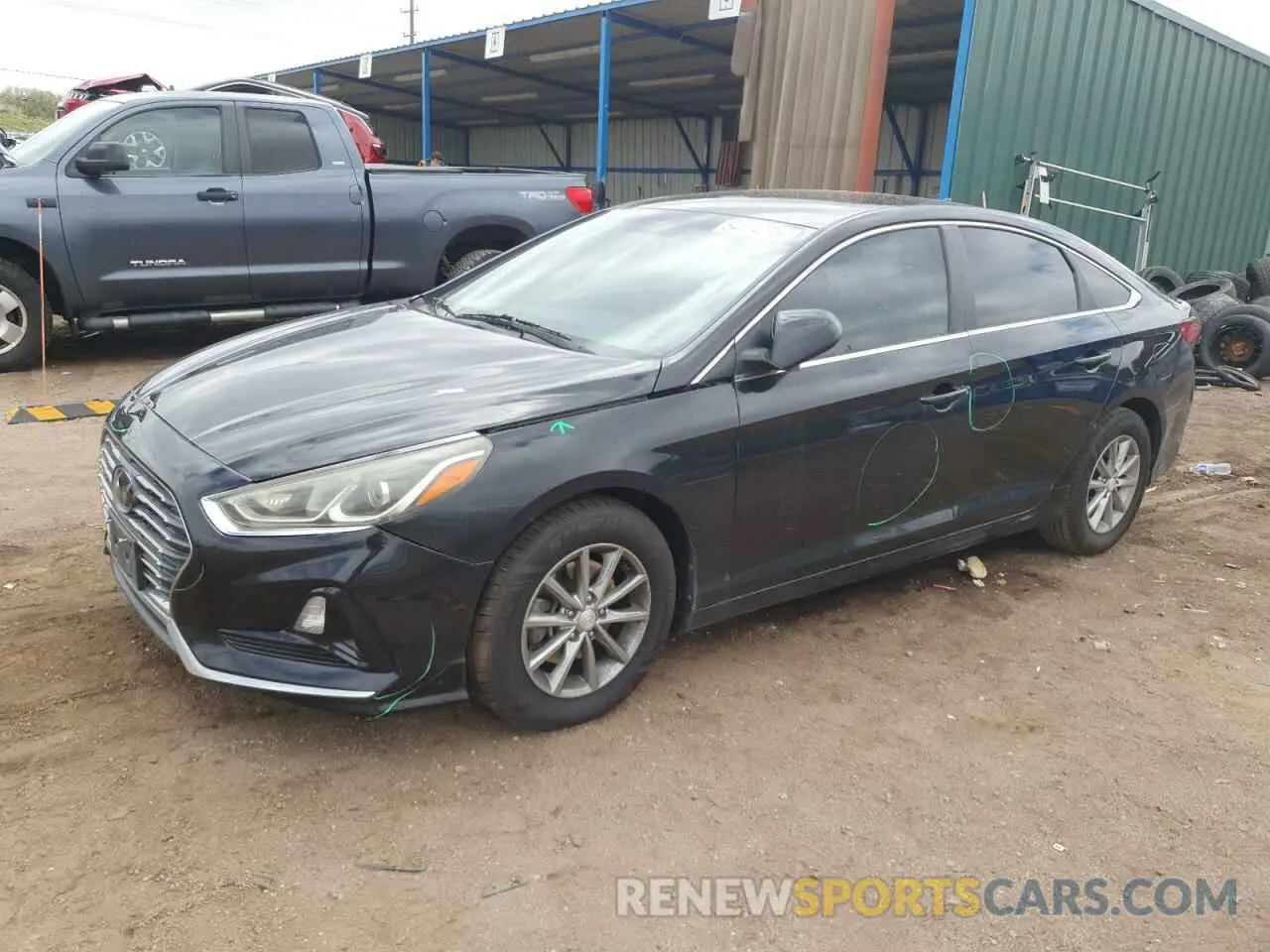 1 fotografías del automóvil dañado 5NPE24AF8KH785416 HYUNDAI SONATA 2019