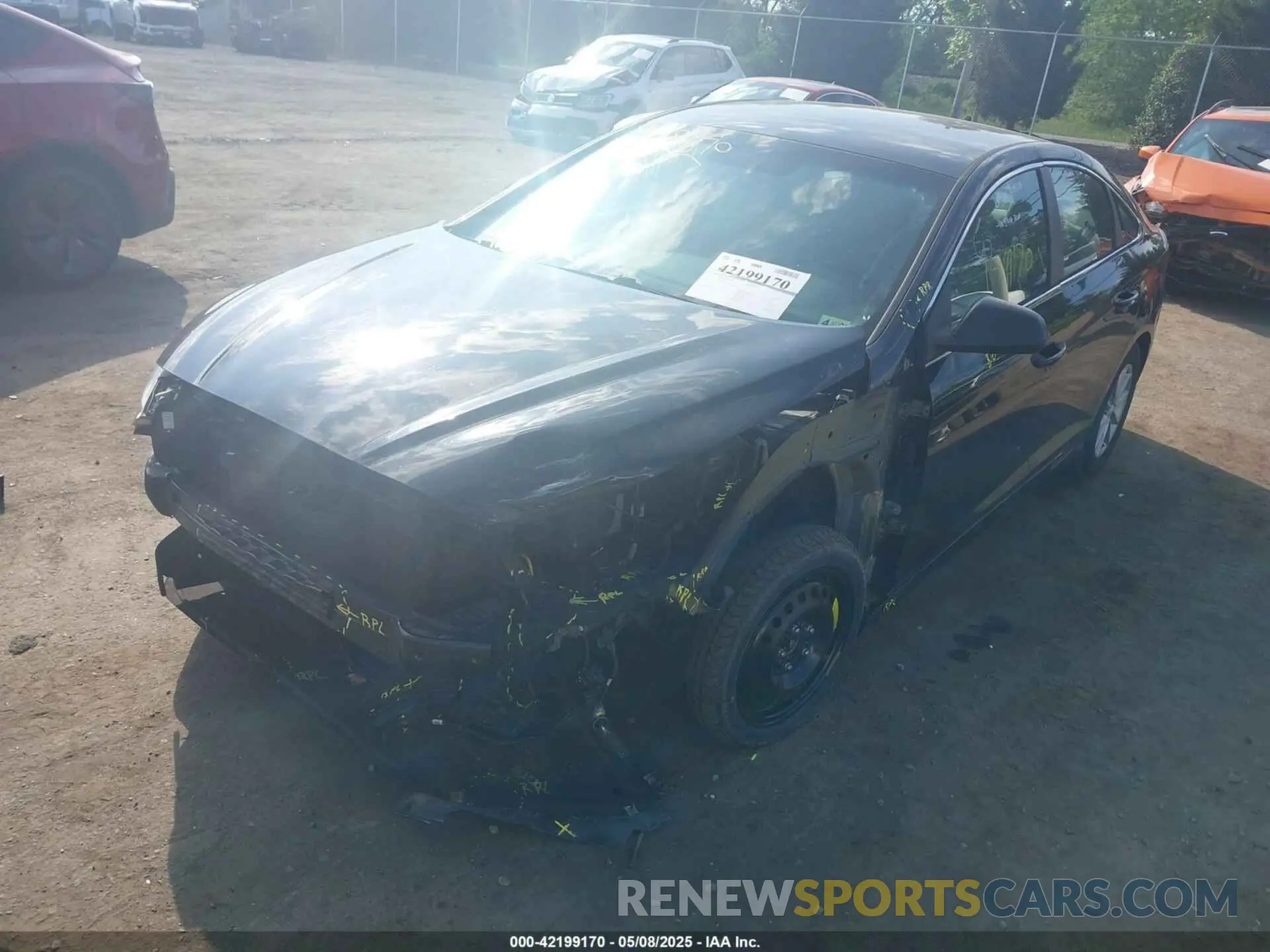 2 fotografías del automóvil dañado 5NPE24AF8KH790521 HYUNDAI SONATA 2019