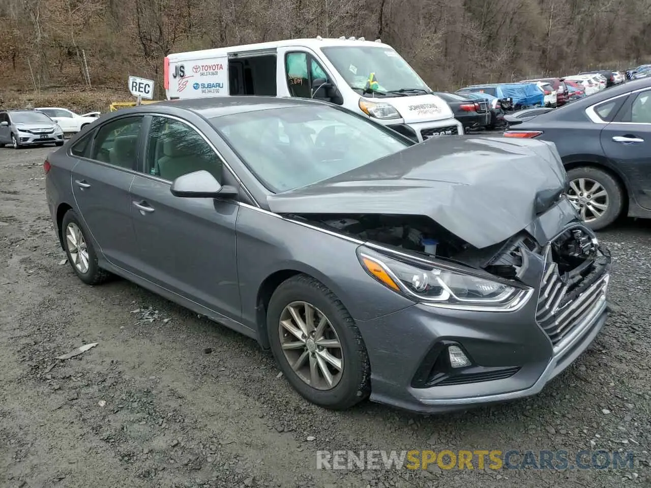 4 fotografías del automóvil dañado 5NPE24AF8KH798473 HYUNDAI SONATA 2019
