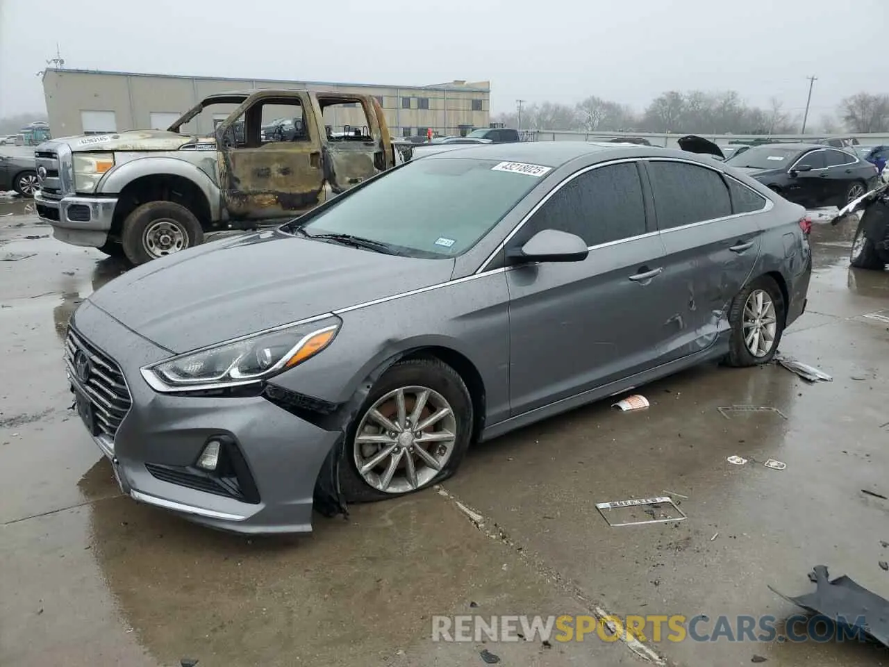 1 fotografías del automóvil dañado 5NPE24AF9KH738508 HYUNDAI SONATA 2019